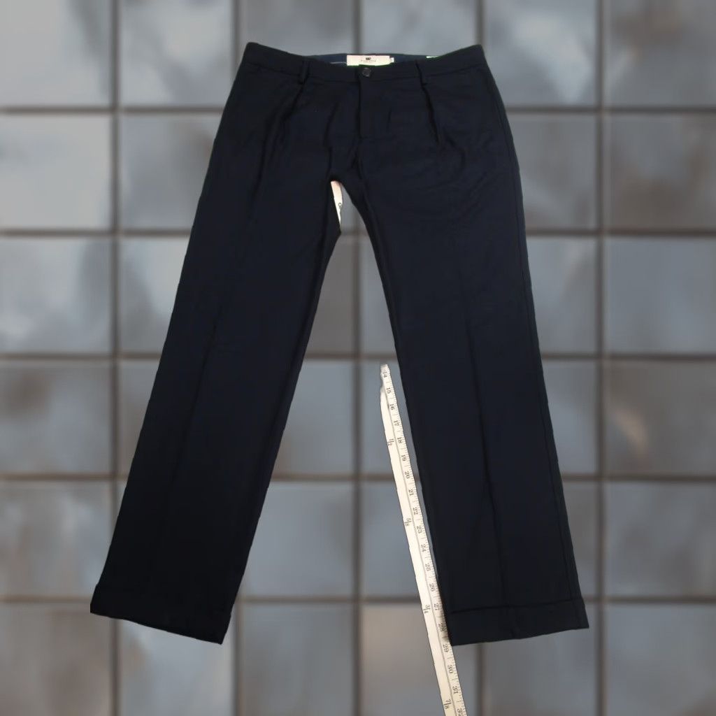 VINTAGE Weber Weber Sartoria Pants Mens 52 Navy Wool Cashmere Dress Trousers Italy