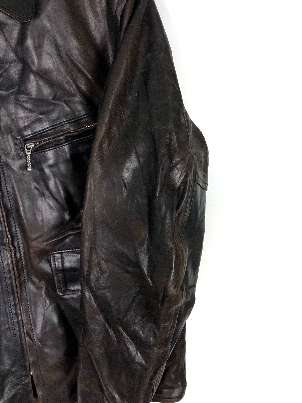 Aero Leathers RARE🔥HORSEHIDE FRONT QUARTER W/ ALPACA WOOL 6-POCKETS Size US M / EU 48-50 / 2 - 16 Thumbnail