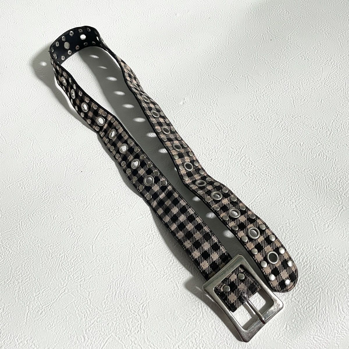 If Six Was Nine Vintage y2k studded checkerboard belt Size ONE SIZE - 2 Thumbnail