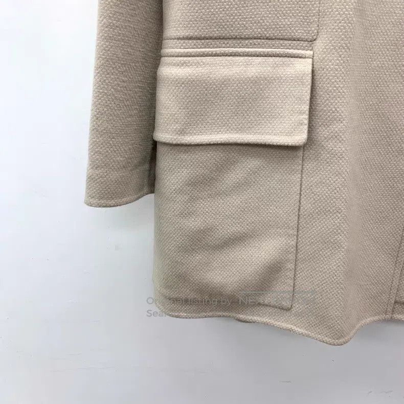 Hermes Hermes 22 Model Beige Cashmere Belt Buckle Coat Size XS / US 0-2 / IT 36-38 - 4 Thumbnail