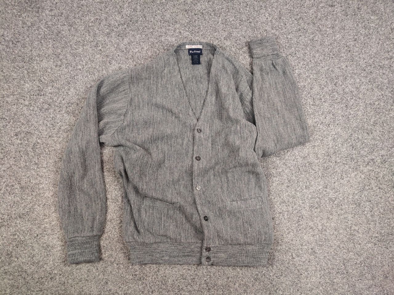 Vintage Vintage 90's Park Four Made in USA Black Cardigan Sweater Size US XL / EU 56 / 4 - 6 Thumbnail