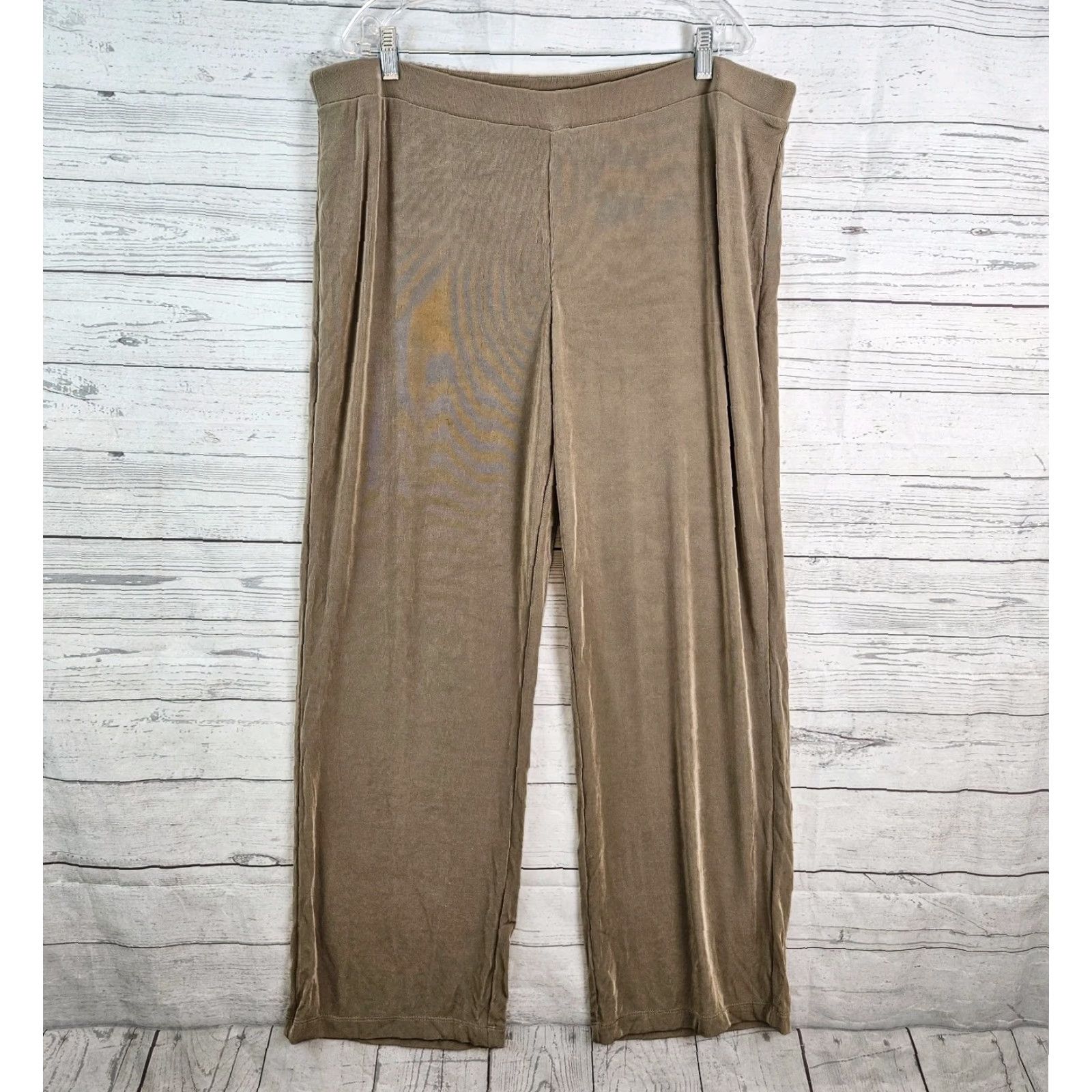 Vintage Chico's Travelers Womens Pants XL Pull On High Rise Travel Dress Pants Brown Size 40" / US 18 - 2 Thumbnail