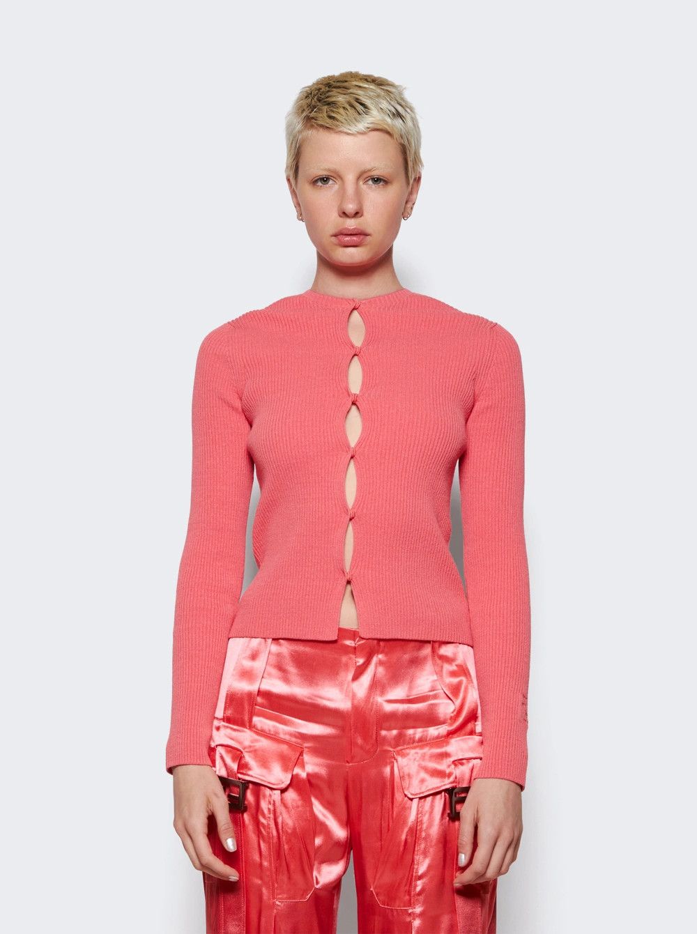 Fendi o1y0925 Cardigan in Coral Size M / US 6-8 / IT 42-44 - 2 Thumbnail