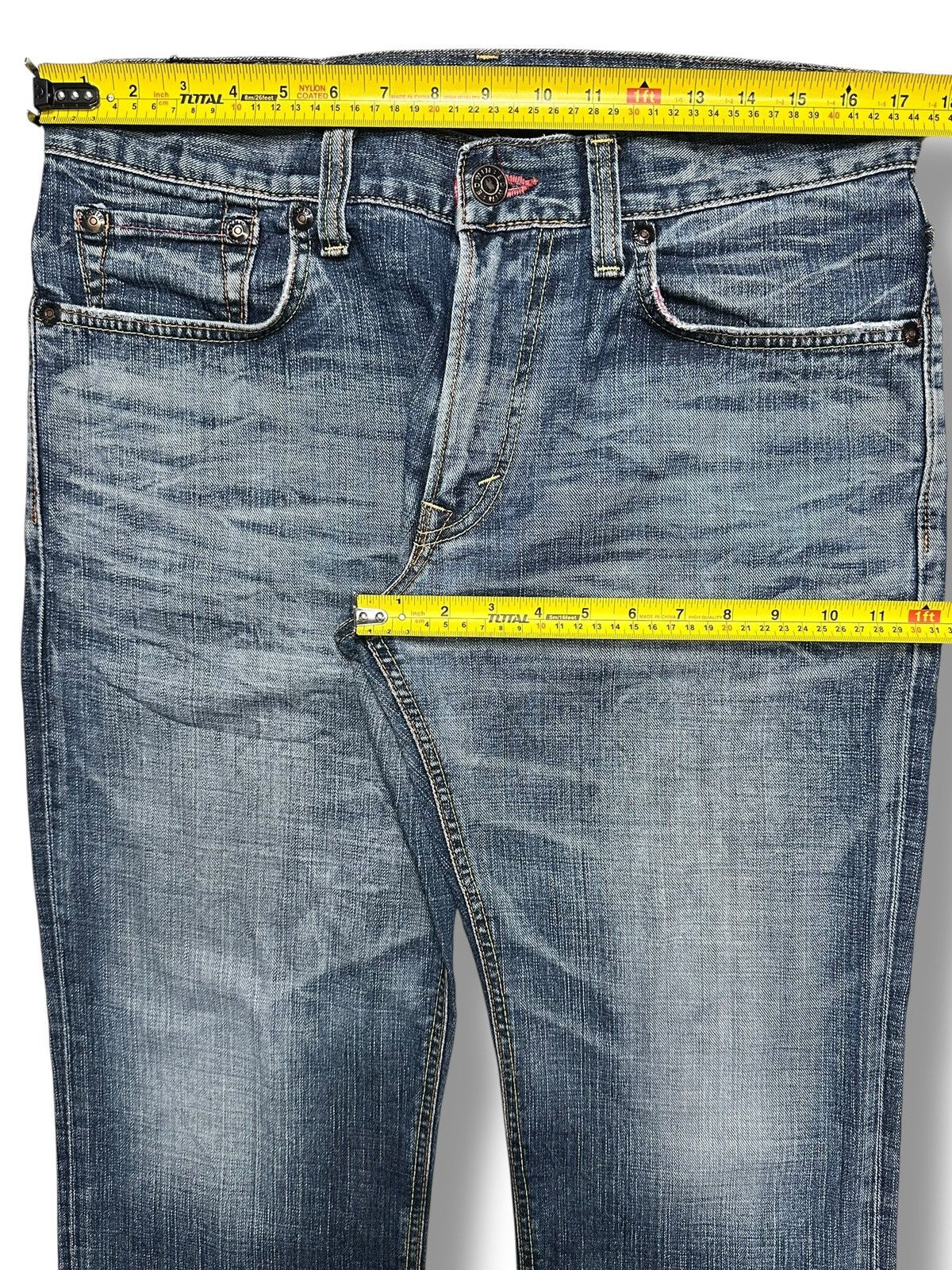 Edwin Edwin EDGE of BLUE JEANS Japan Straight Leg with Faded Wash Size US 35 - 18 Thumbnail