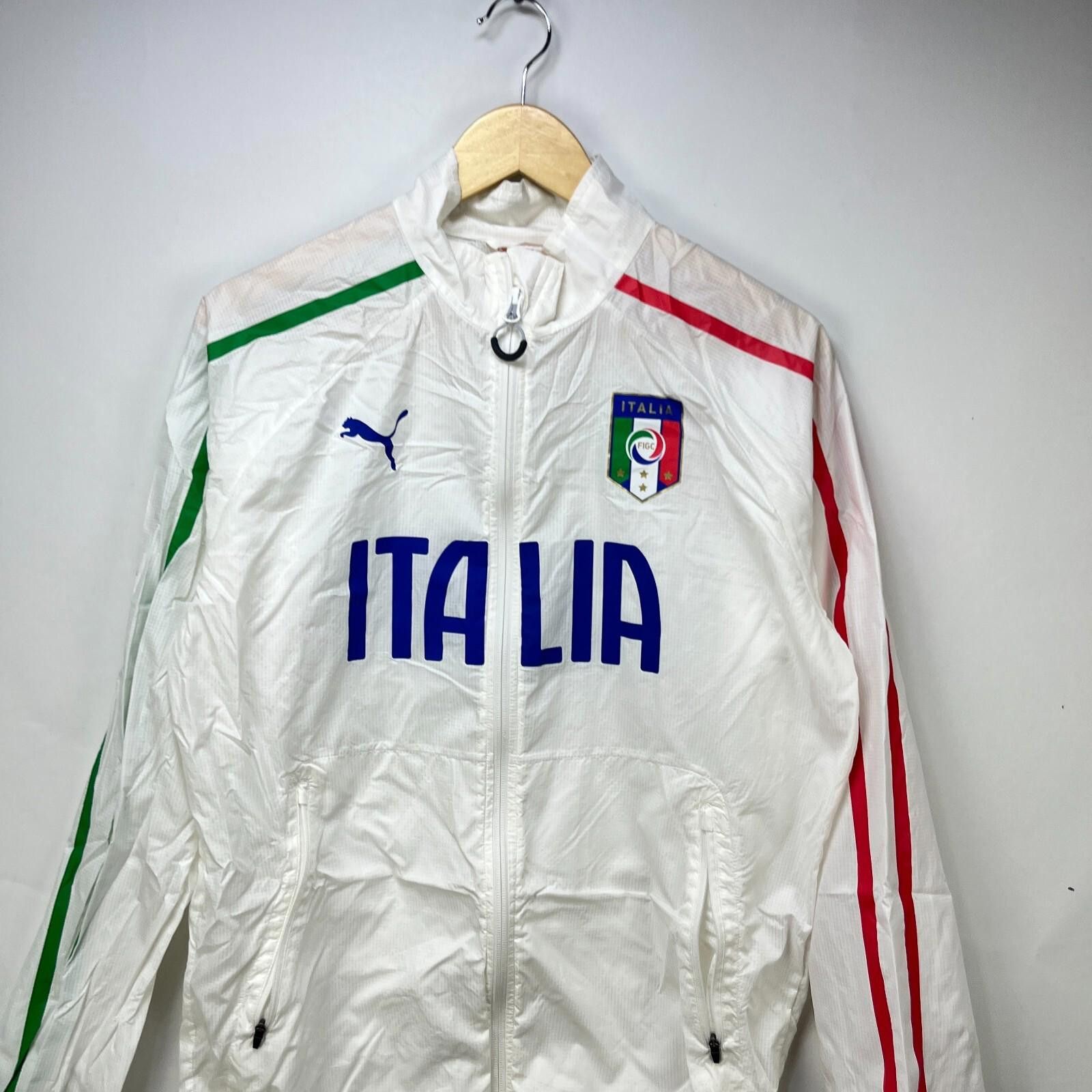 Puma Vintage Puma Italia Italy Y2K Windbreaker Jacket Small Size ONE SIZE - 2 Thumbnail