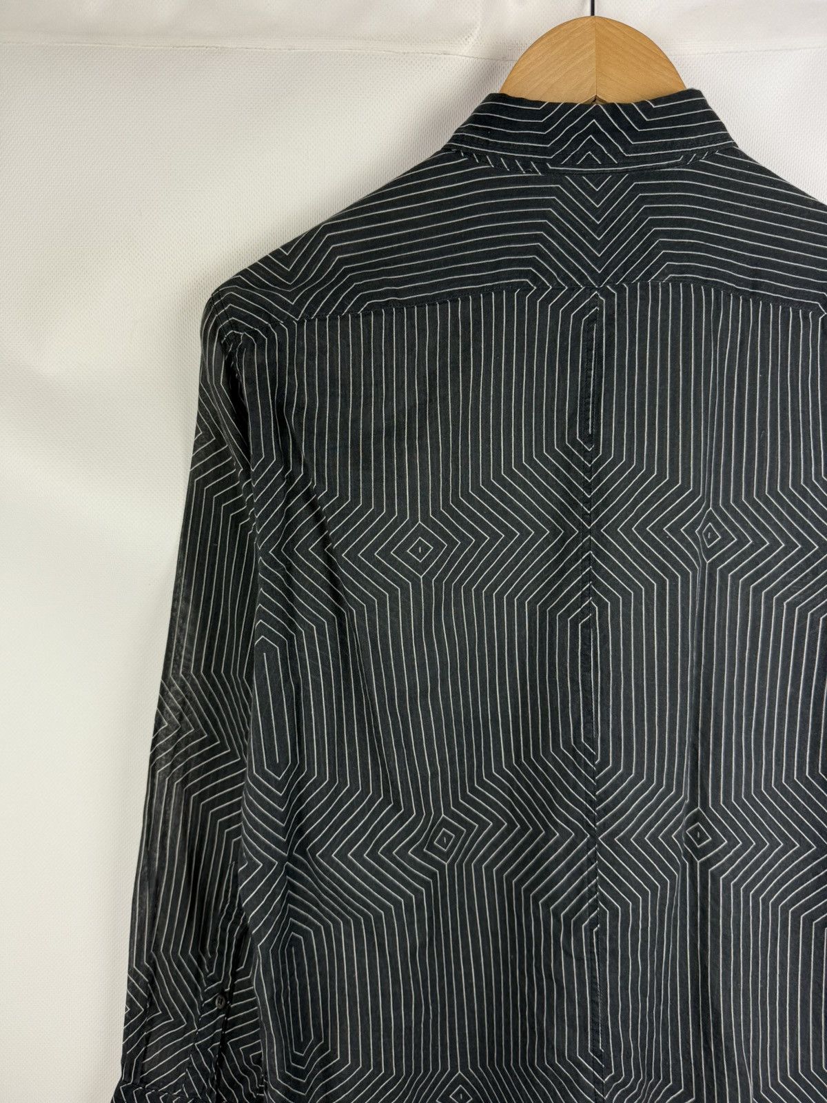 Dries Van Noten Dries Van Noten Geometric Patter Long Sleeve Shirt Dress Size XS / US 0-2 / IT 36-38 - 16 Thumbnail