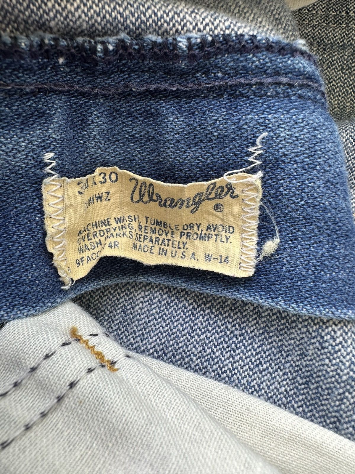 Wrangler 80s Wrangler Western Denim Blue Jeans Size US 32 / EU 48 - 8 Thumbnail
