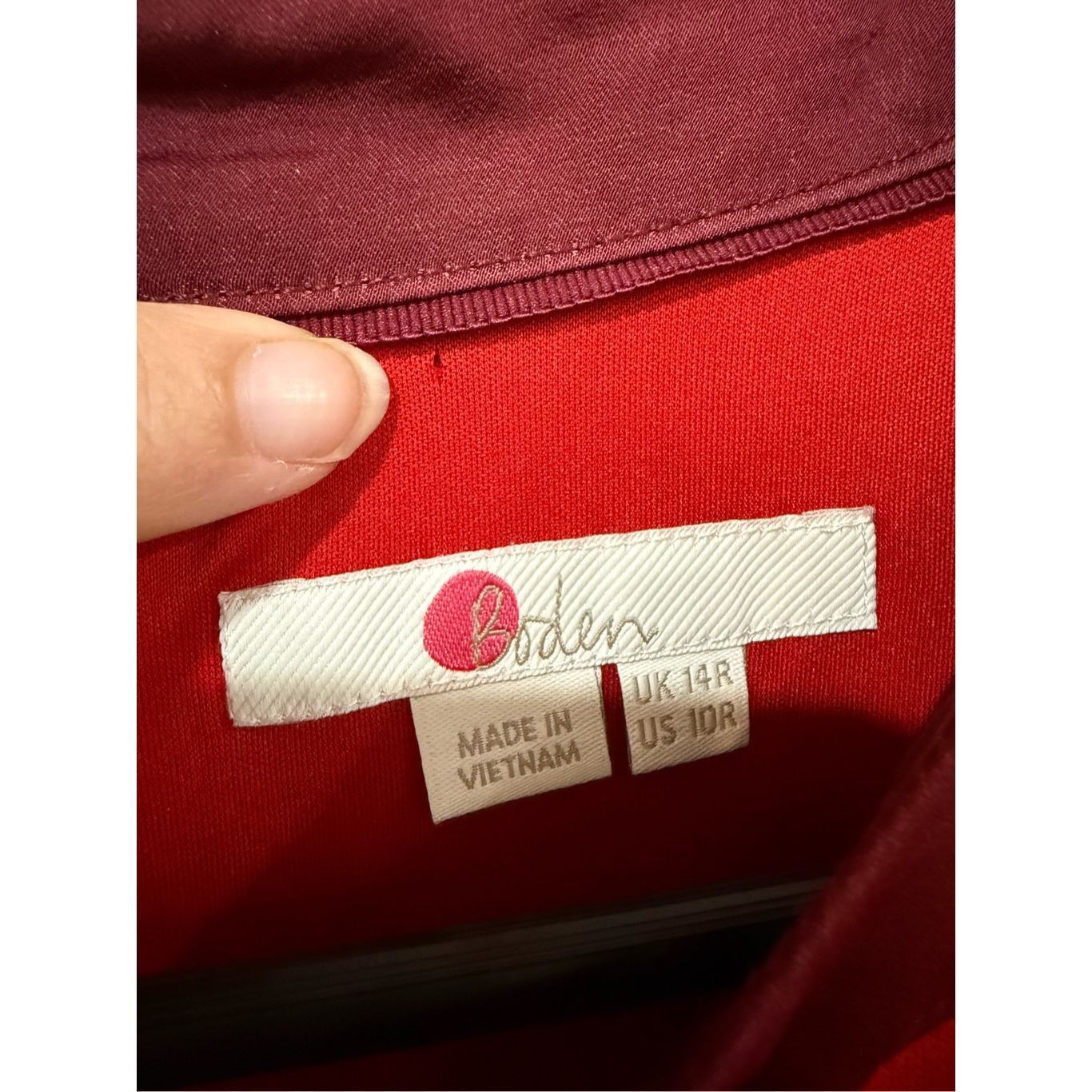 Boden Boden red shift dress with bow sz 10 Size L / US 10 / IT 46 - 3 Thumbnail