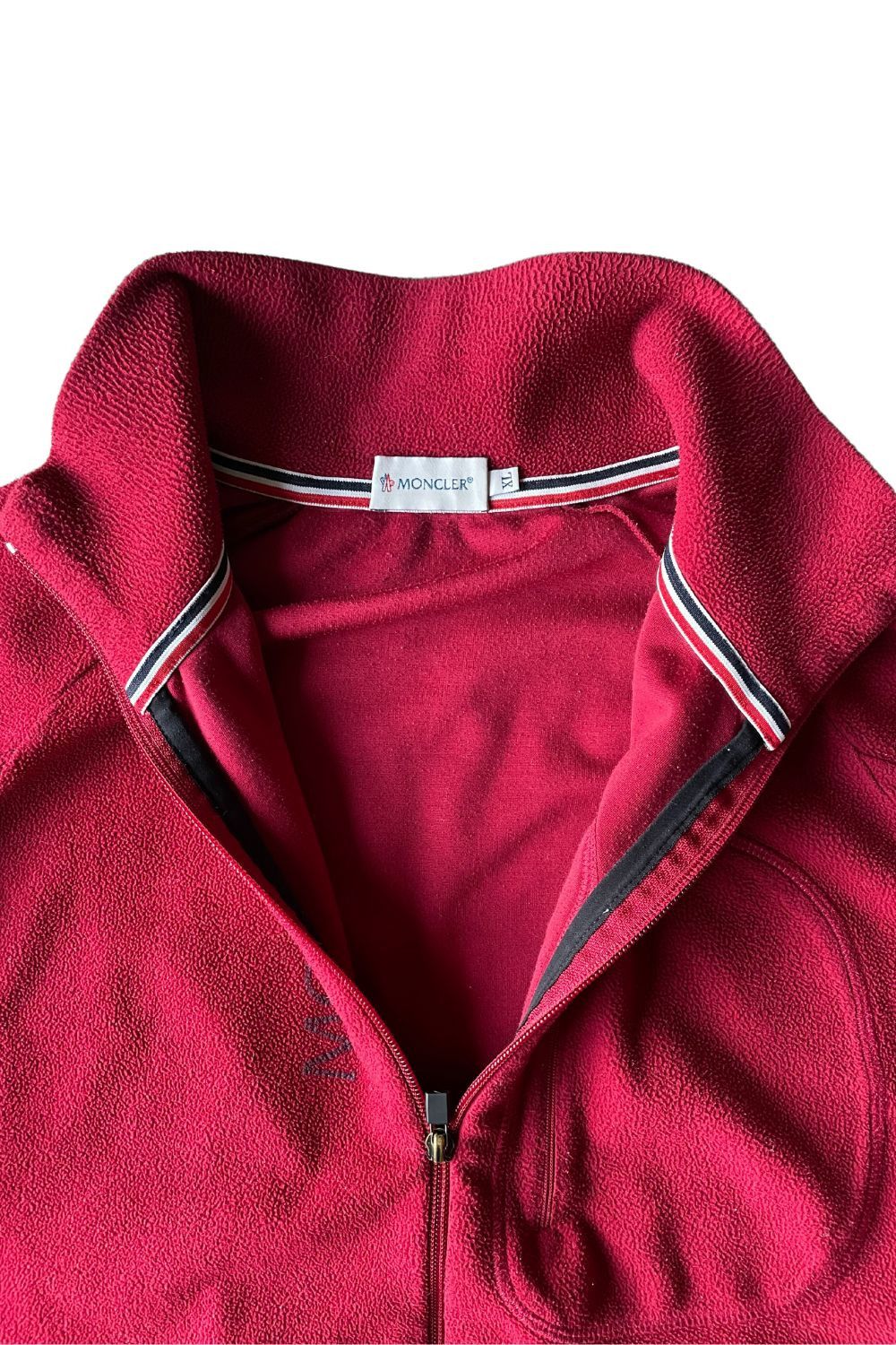 Moncler × Vintage Moncler Vintage Fleece Jacket Zip Red Size XL Size US XL / EU 56 / 4 - 4 Thumbnail