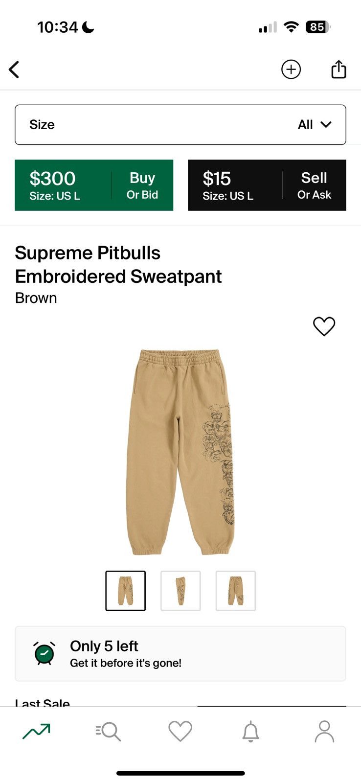 Supreme Supreme pitbulls embroidered sweatpants Size US 34 / EU 50 - 1 Preview