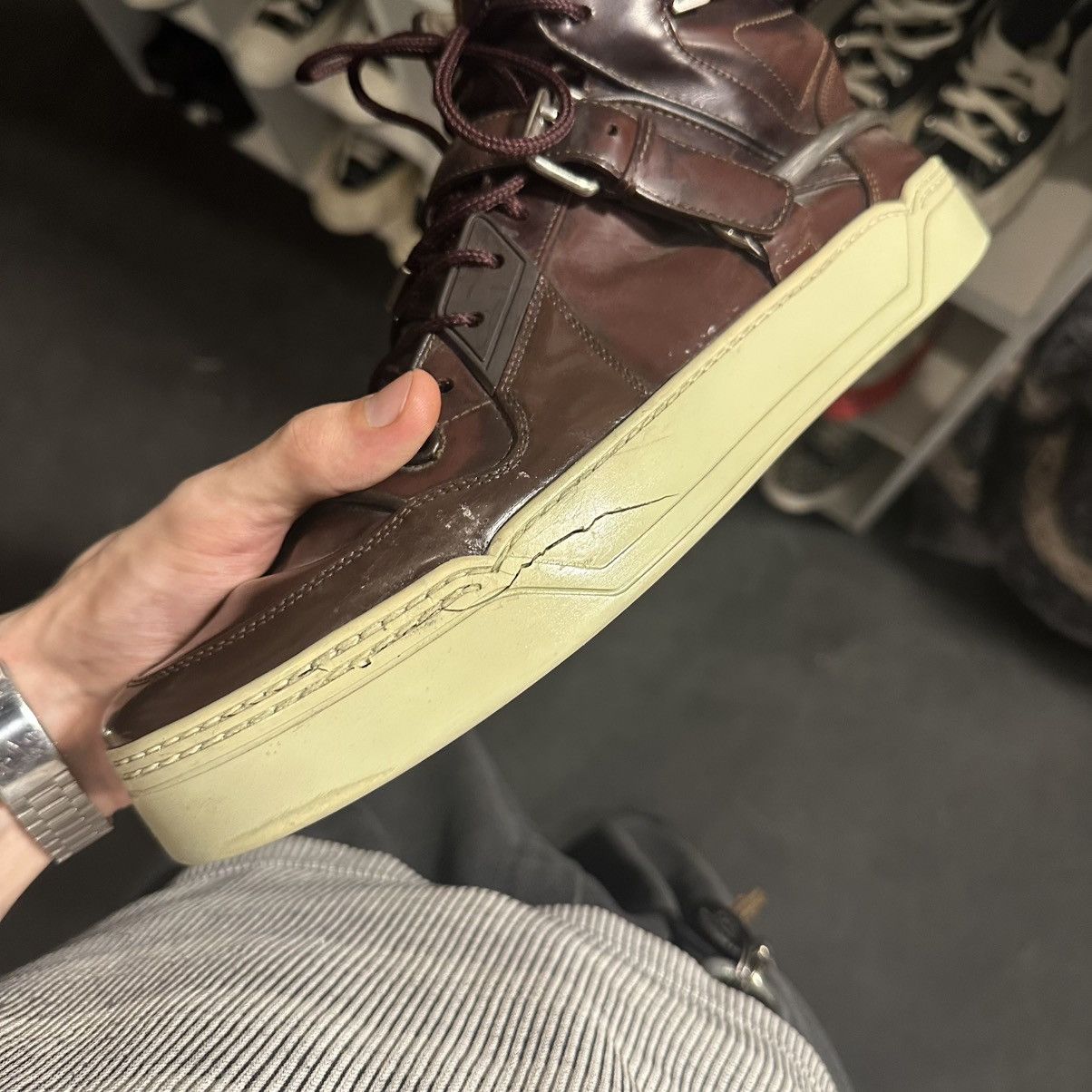 Gucci 90s VINTAGE HIGH-TOP SNEAKERS Size US 10 / EU 43 - 7 Thumbnail