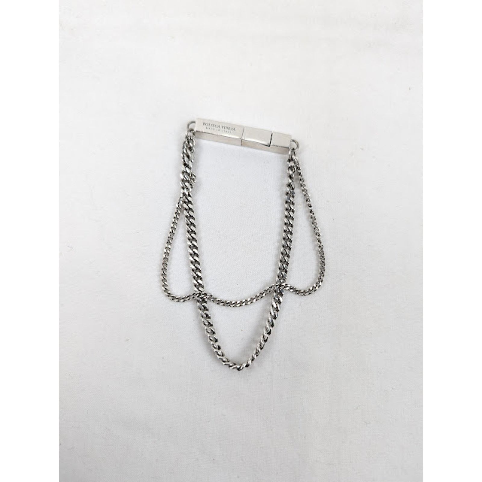 Bottega Veneta o1rshd1 Size: M / Silver Bracelet in Silver Size ONE SIZE - 1 Thumbnail