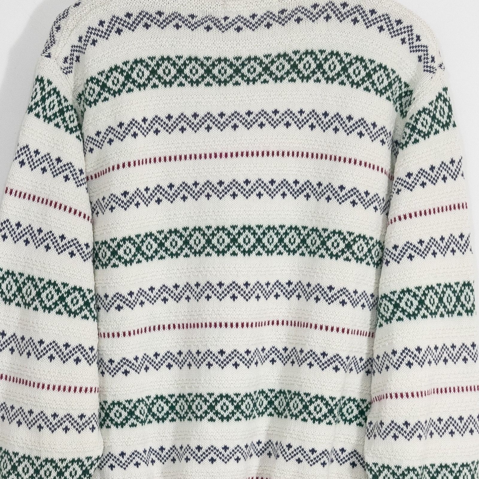 American Eagle Outfitters Vintage American Eagle Fair Isle Cotton Sweater Mens Large Size US L / EU 52-54 / 3 - 7 Thumbnail