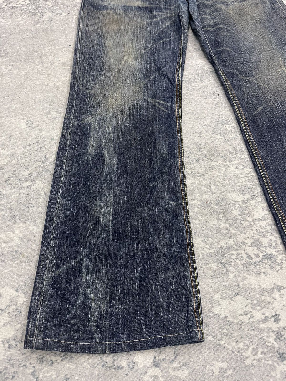 Edwin Flare Jeans Edwin 503 Blue Trip Boot Cut Low Rise Denim Size US 34 / EU 50 - 2 Thumbnail