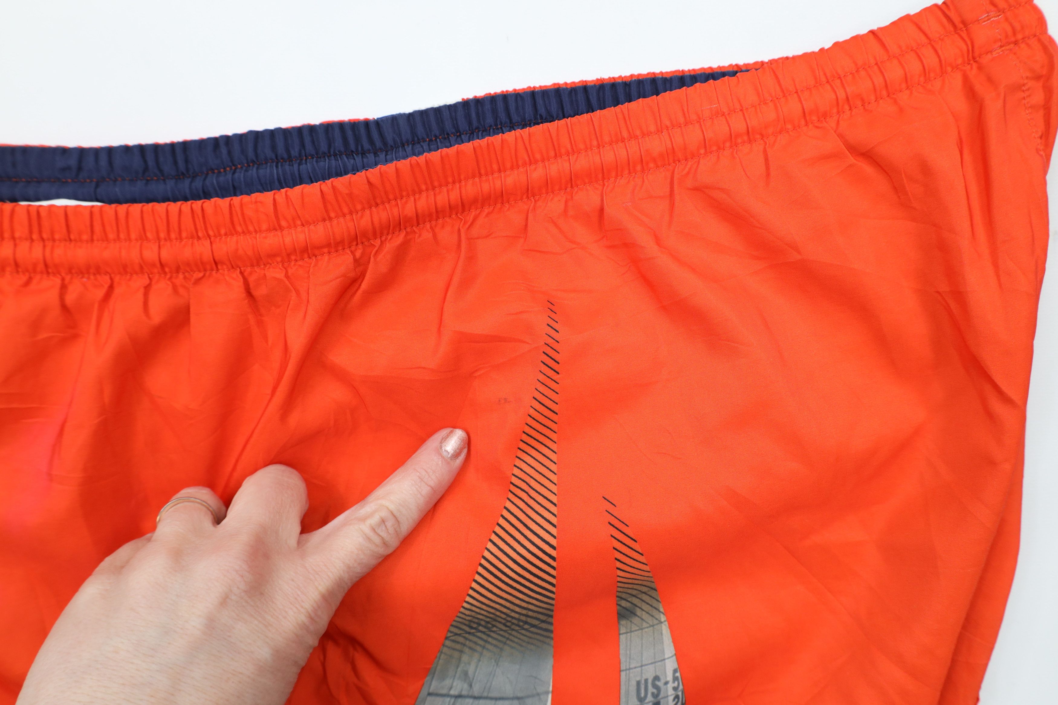 Nautica Vintage 90s Nautica Big Sailboat Lined Shorts Swim Trunks Size US 36 / EU 52 - 9 Thumbnail