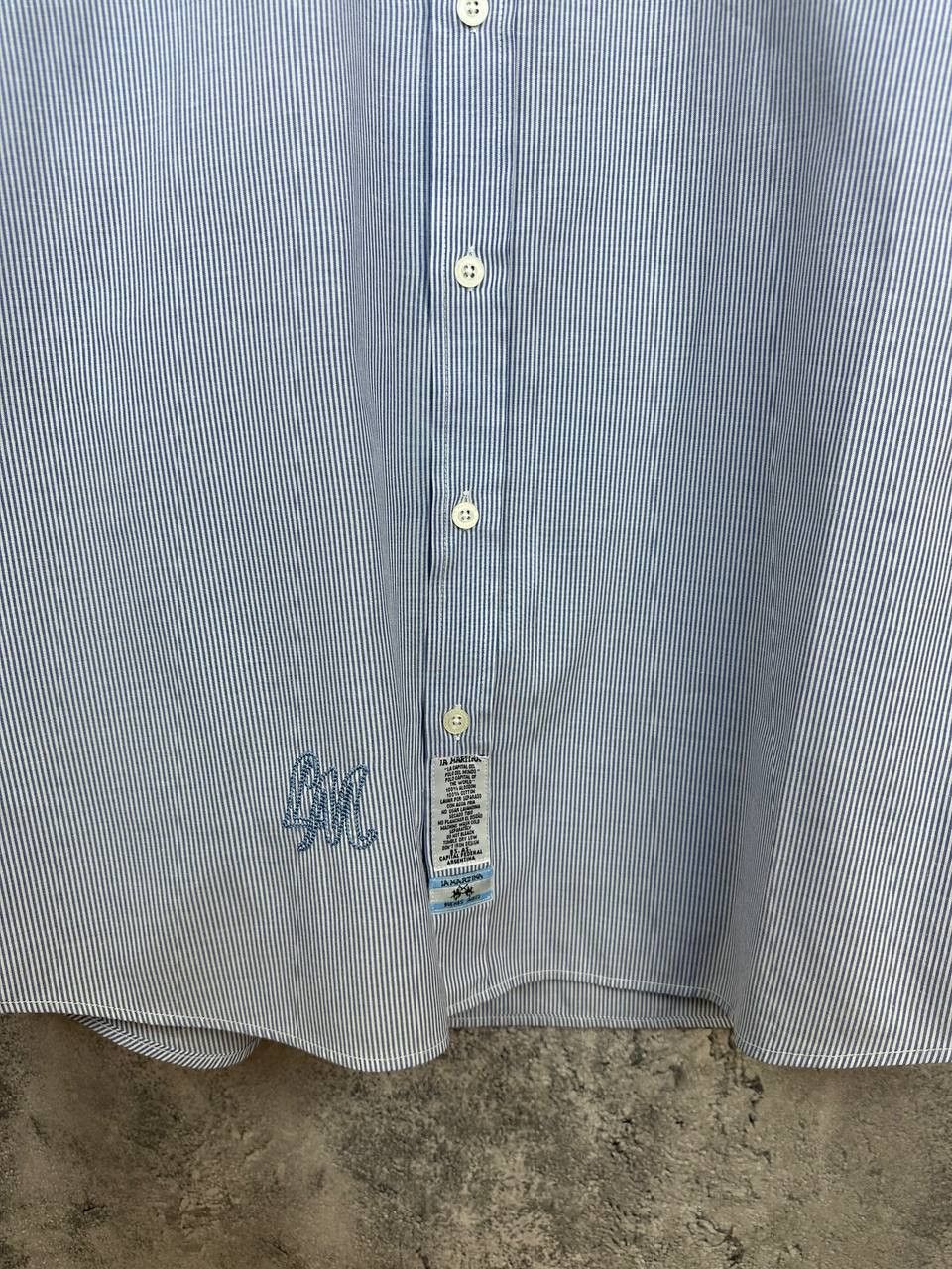 La Martina La Martina Argentina Striped Button Up Shirt LS Cotton Size US XL / EU 56 / 4 - 7 Thumbnail