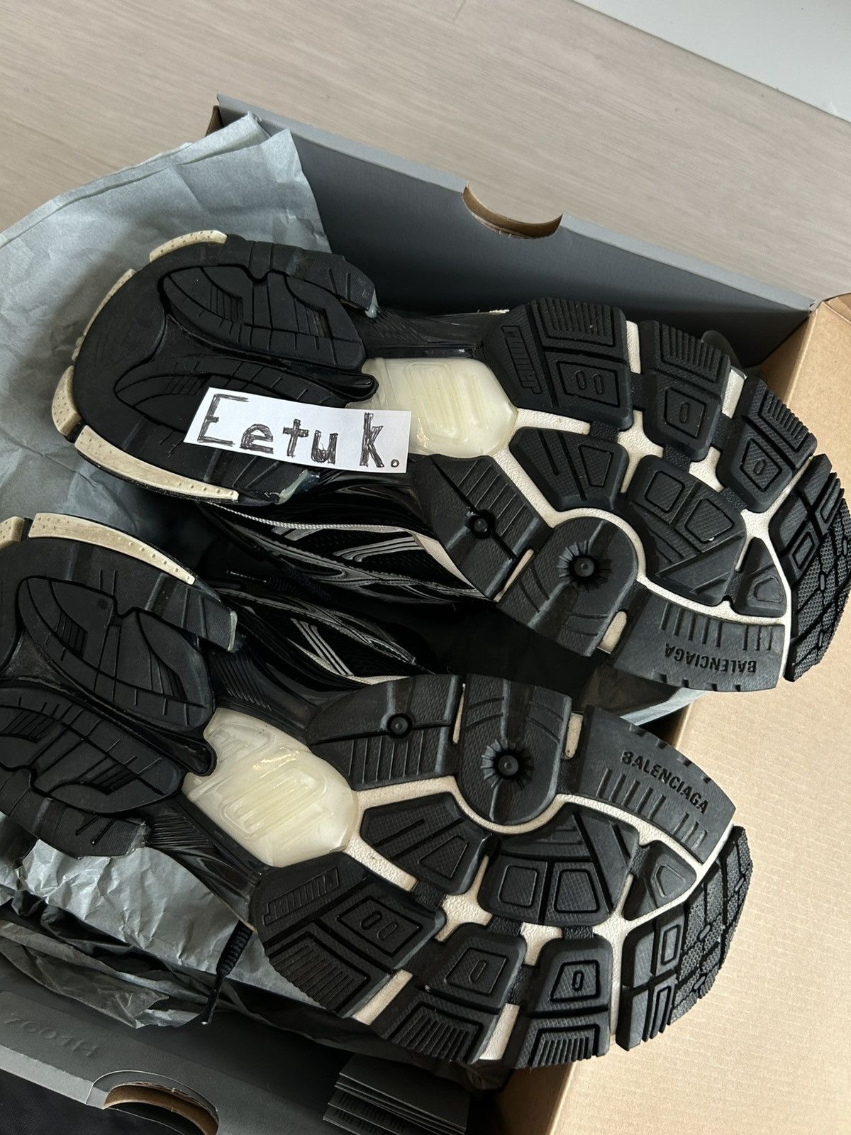 Balenciaga Balenciaga Runner Sneaker – White/Black Size US 11 / EU 44 - 3 Thumbnail