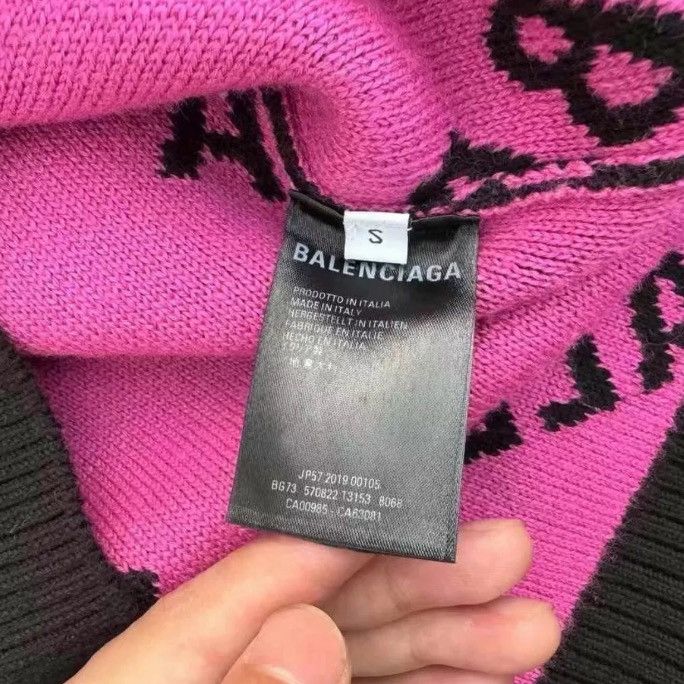 Balenciaga Balenciaga Black Pink Bullet Curtain Sweater2412-Nextarrow Size US S / EU 44-46 / 1 - 5 Thumbnail