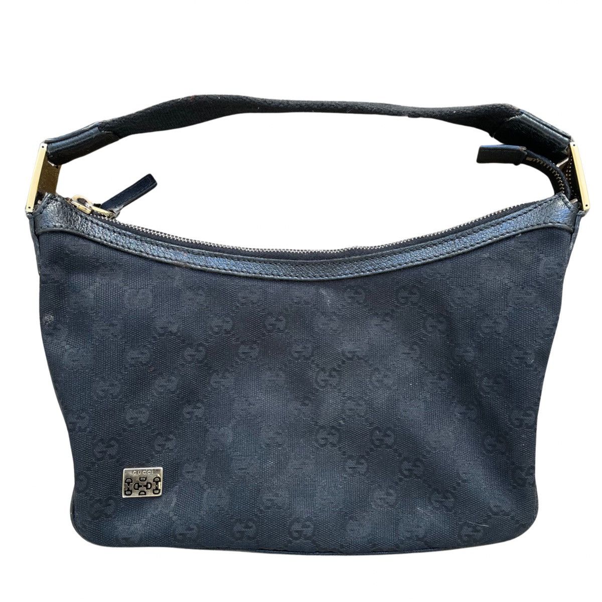 image of Gucci Black Monogram Sherry Hobo Handbag Made In Italy, Men's