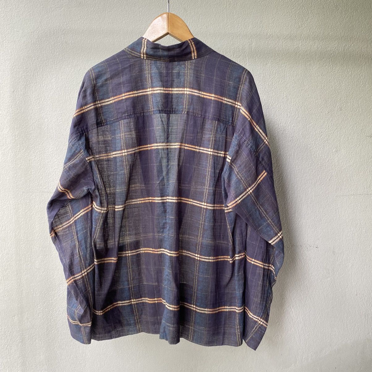 Isabel Marant Etoile ISABEL MARANT ETOILE Navy Plaid Open-Front Shirt Size XXS / US 00 / IT 34 - 2 Thumbnail