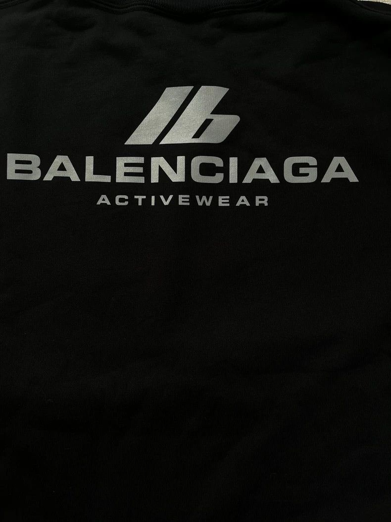 Balenciaga Balenciaga Letter reflective logo crewneck sweatshirt Size M / US 6-8 / IT 42-44 - 4 Thumbnail