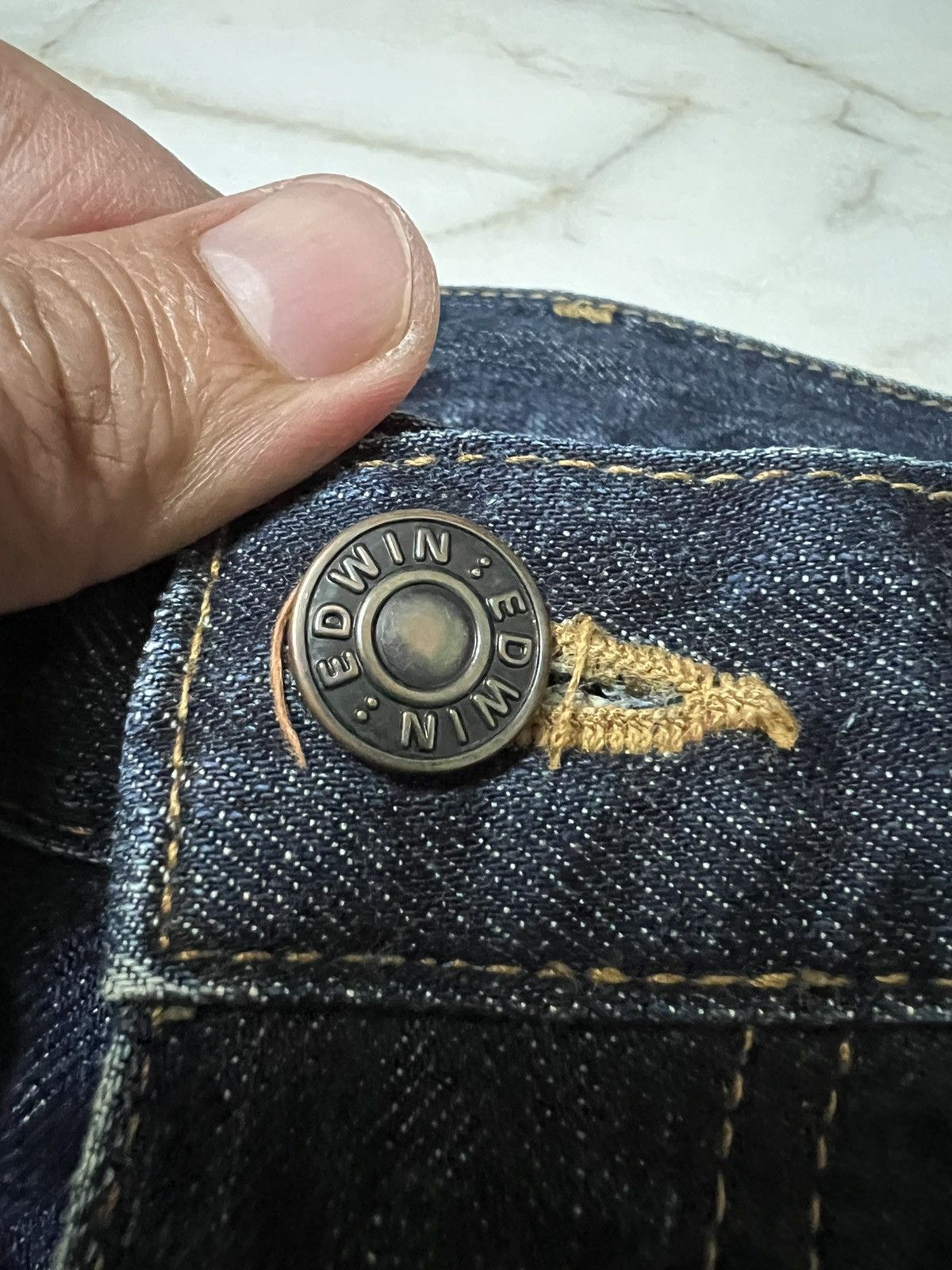 Edwin × If Six Was Nine × Japanese Brand 💥Baggy💥Vintage Edwin 503z Washed Distress Jean Size US 29 - 13 Thumbnail