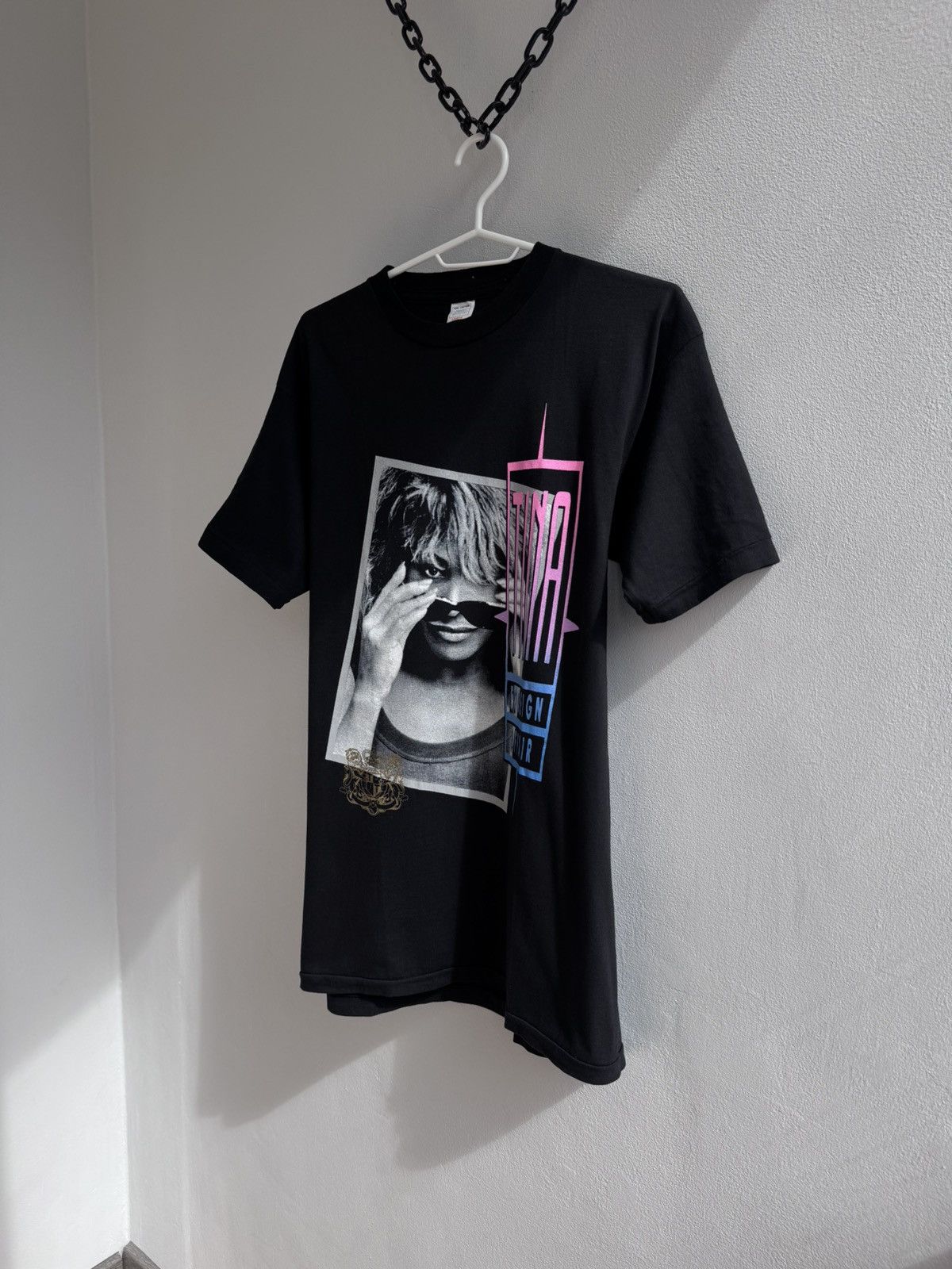 Band Tees Vintage 90s Tina Turner Foreign Affair Black T-shirt Tee Size US L / EU 52-54 / 3 - 2 Thumbnail