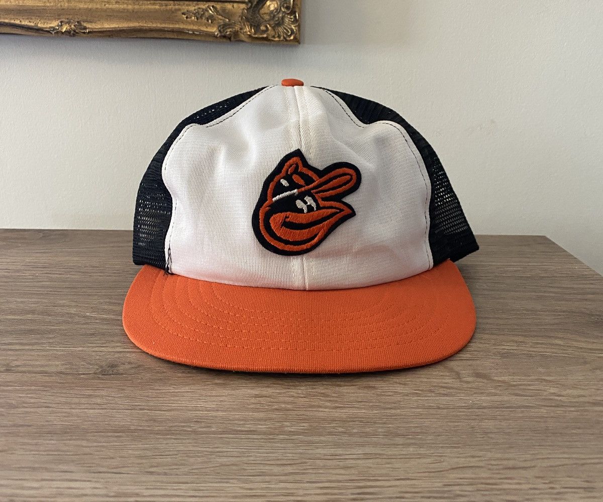 MLB × Vintage Vintage 80’s Baltimore Orioles Snap Back Trucker Hat Cap Size ONE SIZE - 1 Thumbnail