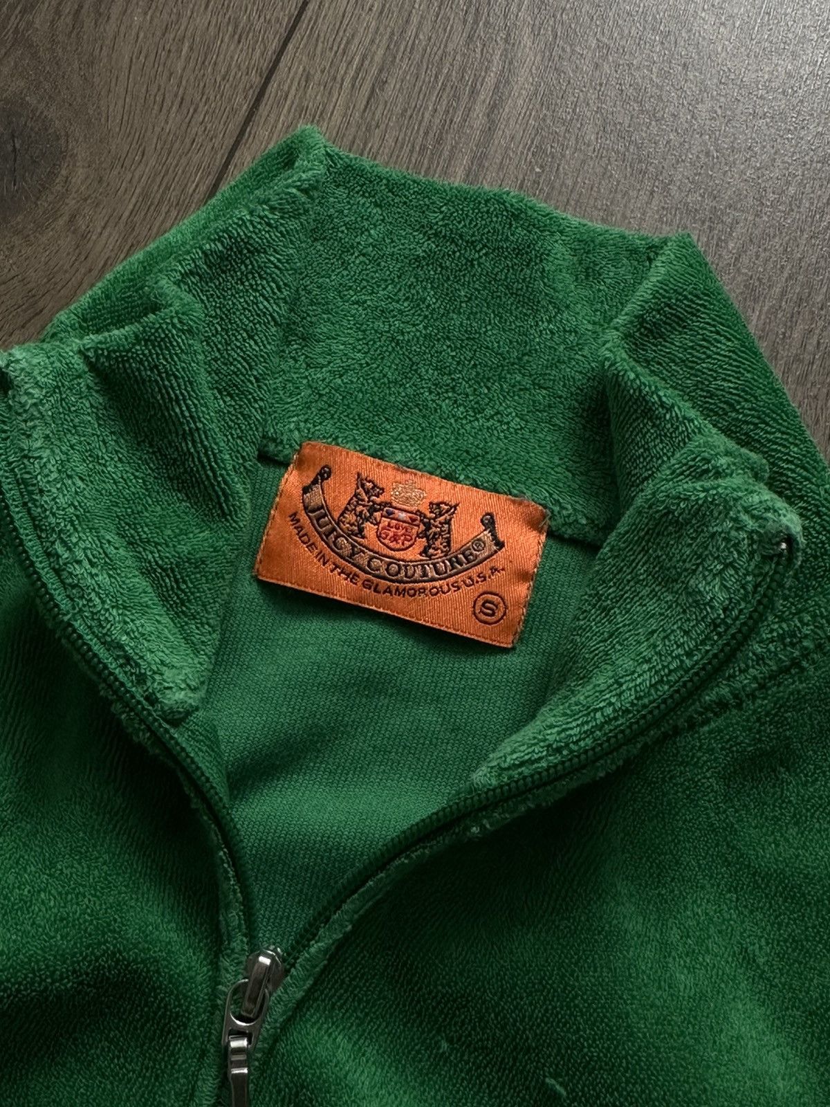 Juicy Couture Juicy Couture Terry Cloth Zip Up Jacket Y2K MADE IN USA RARE Size S / US 4 / IT 40 - 2 Thumbnail