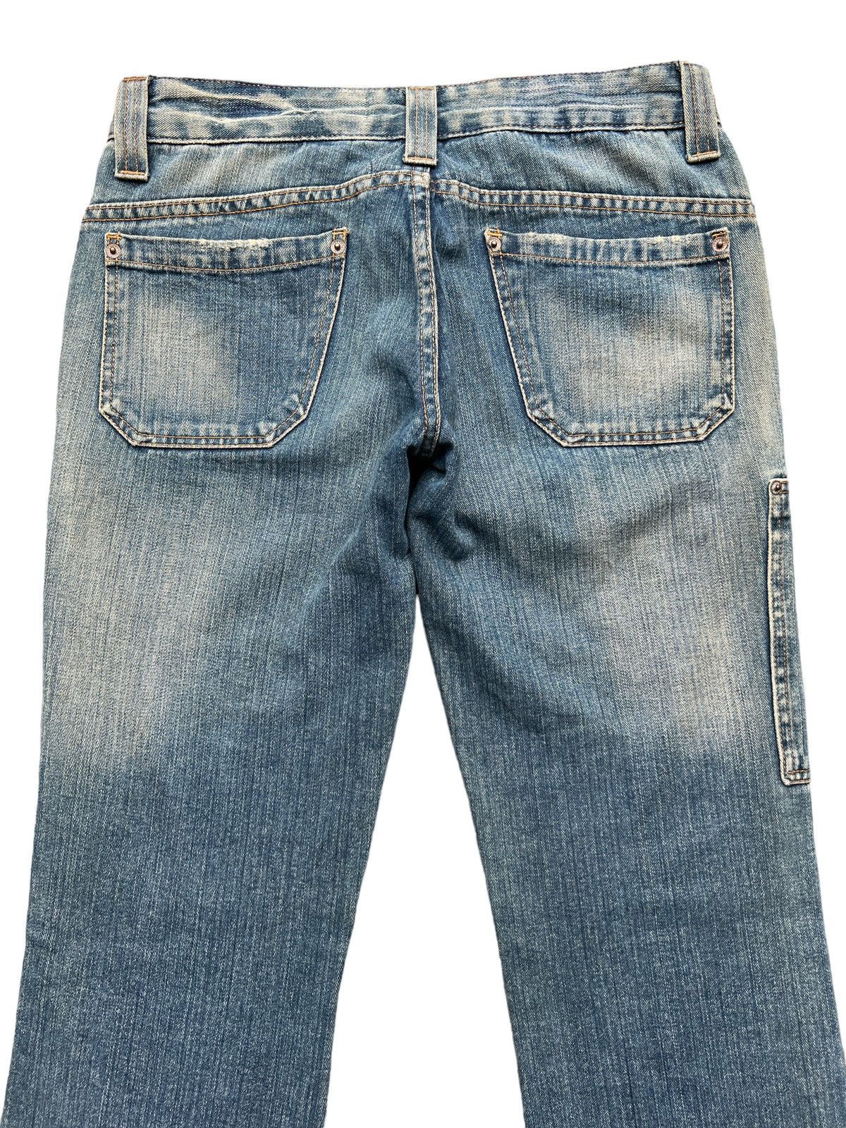 Japanese Brand Vintage Japanese Distressed Patchwork Lowrise Jeans 31x31 Size 31" - 5 Thumbnail