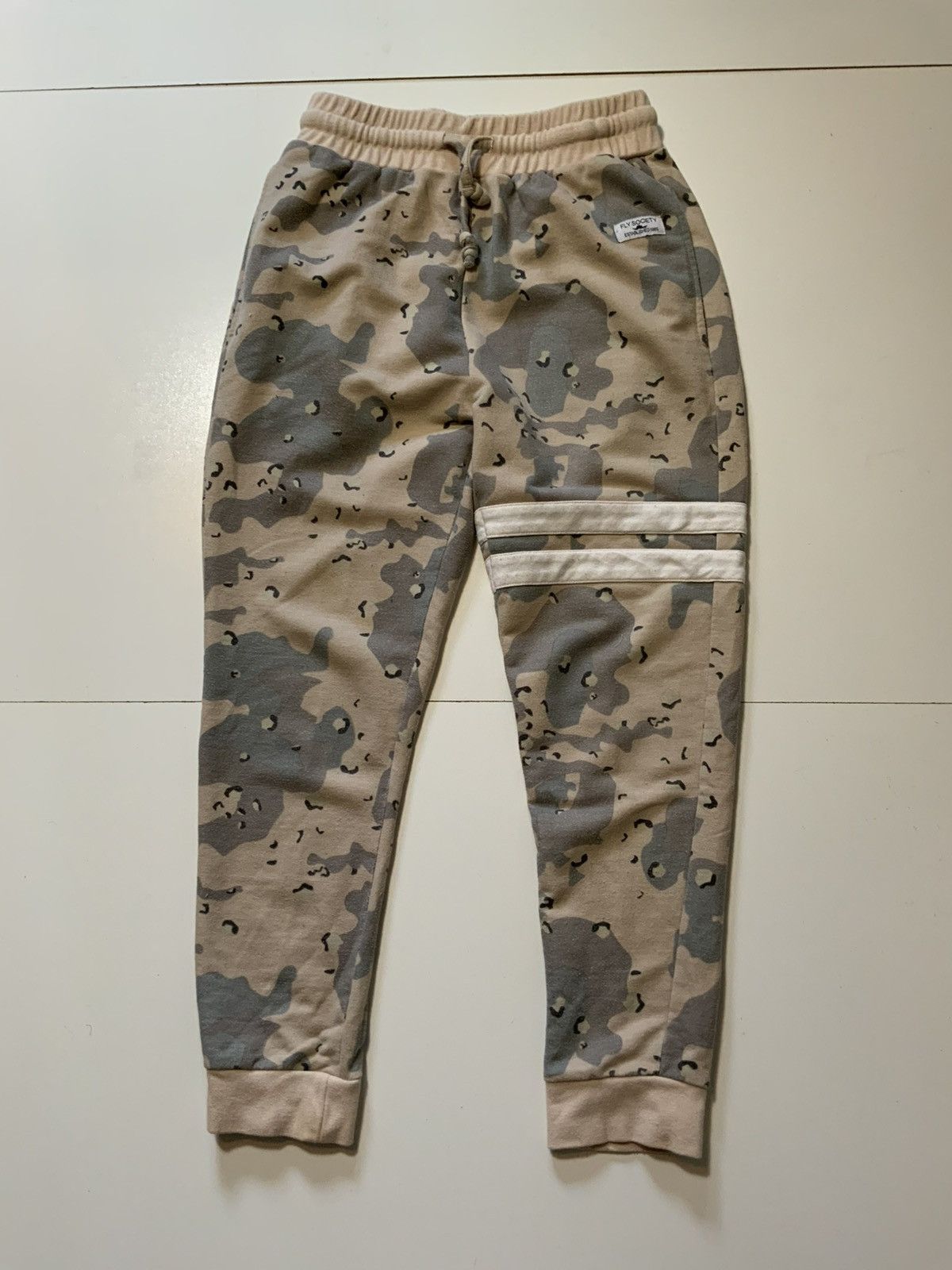 Other Fly Society Chocolate Chip Camo Striped Jogger Sweatpants Size US 32 / EU 48 - 1 Thumbnail