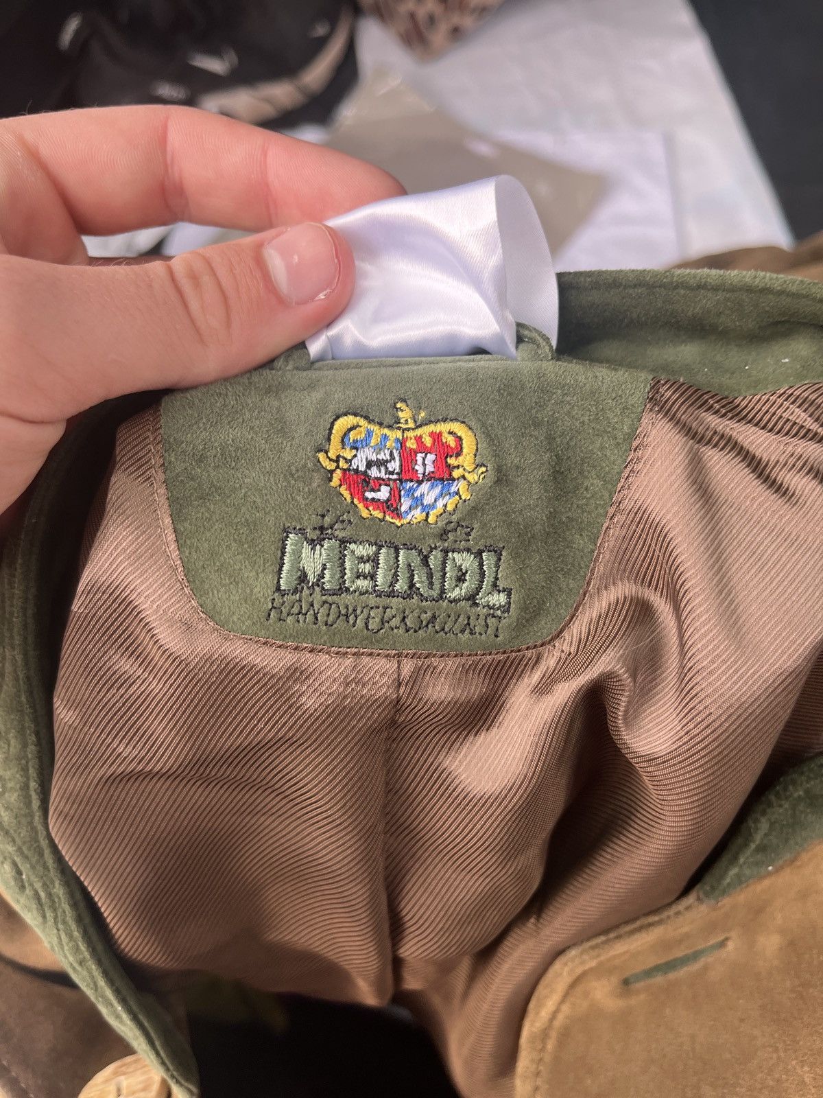 Other Meindl Austria Suede Trachten Jacket Premium BavarianLeather Size 52R - 2 Thumbnail