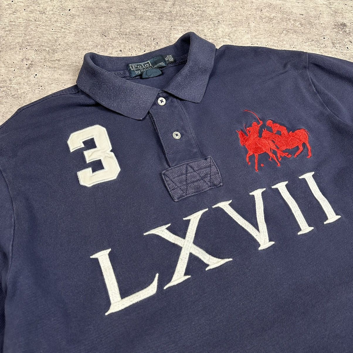 Designer Ralph Lauren Big Pony Chief Keef Style Polo Shirt Size XL Size US XL / EU 56 / 4 - 5 Thumbnail