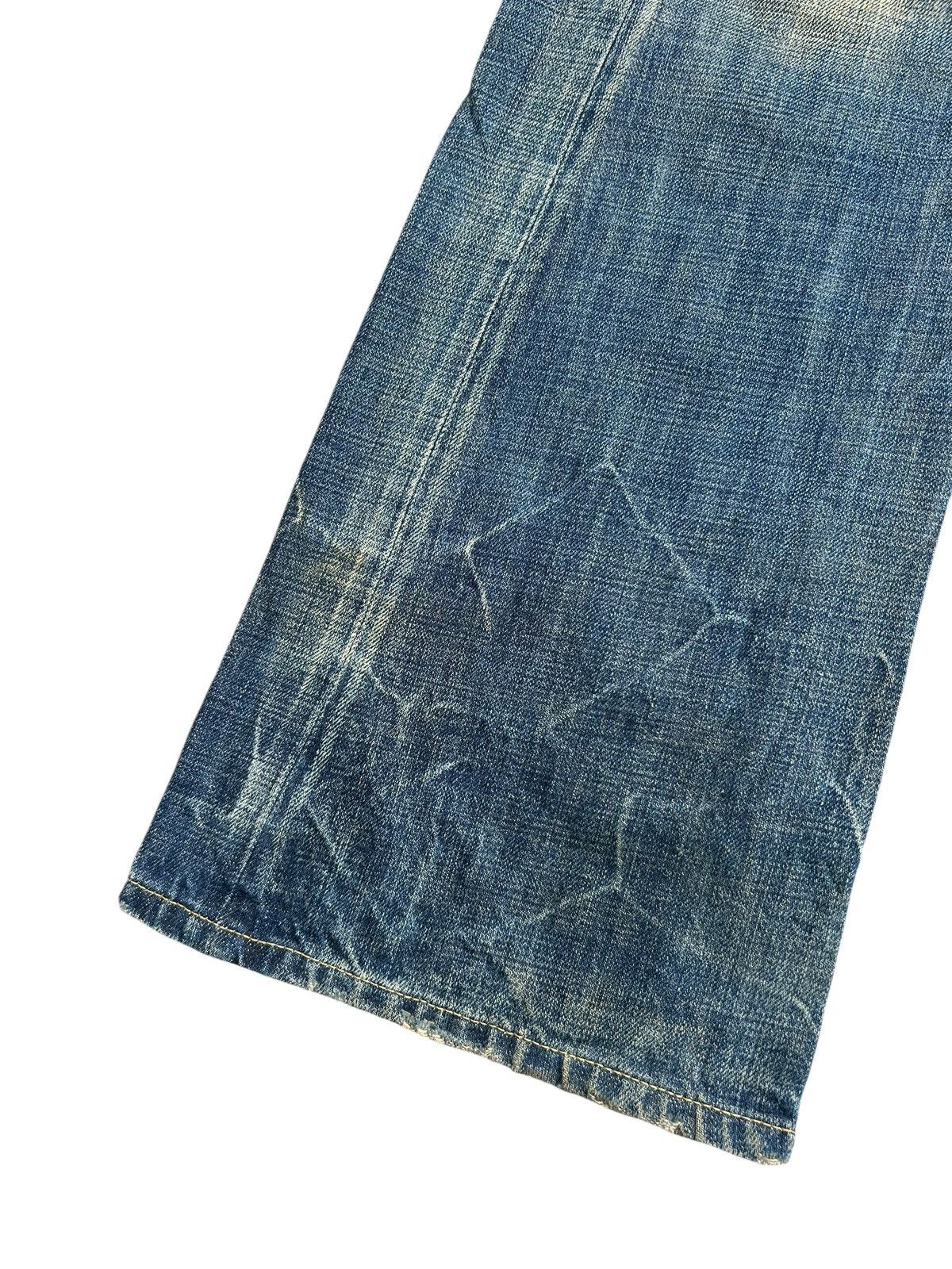 Kapital FLARE VINTAGE SWEET CAMEL SELVEDGE BUCKLE BACK DENIM JEAN Size US 31 - 10 Thumbnail