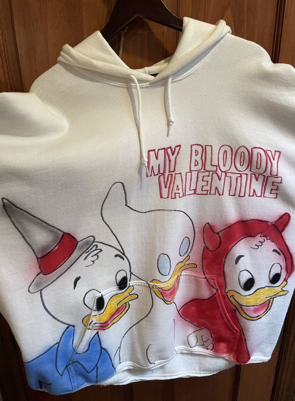 Plagueround my bloody valentine airbrushed hoodie Size US XXL / EU 58 / 5 - 1 Thumbnail