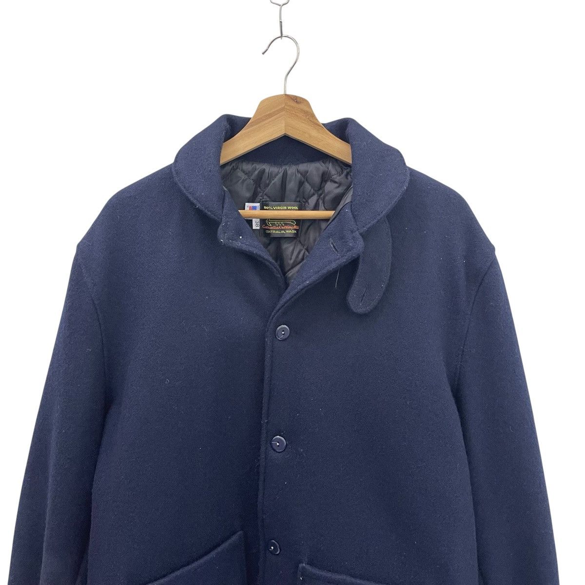 Skookum Vintage Skookum Letterman Virgin Wool Shawl Collar Jacket Size US M / EU 48-50 / 2 - 5 Thumbnail