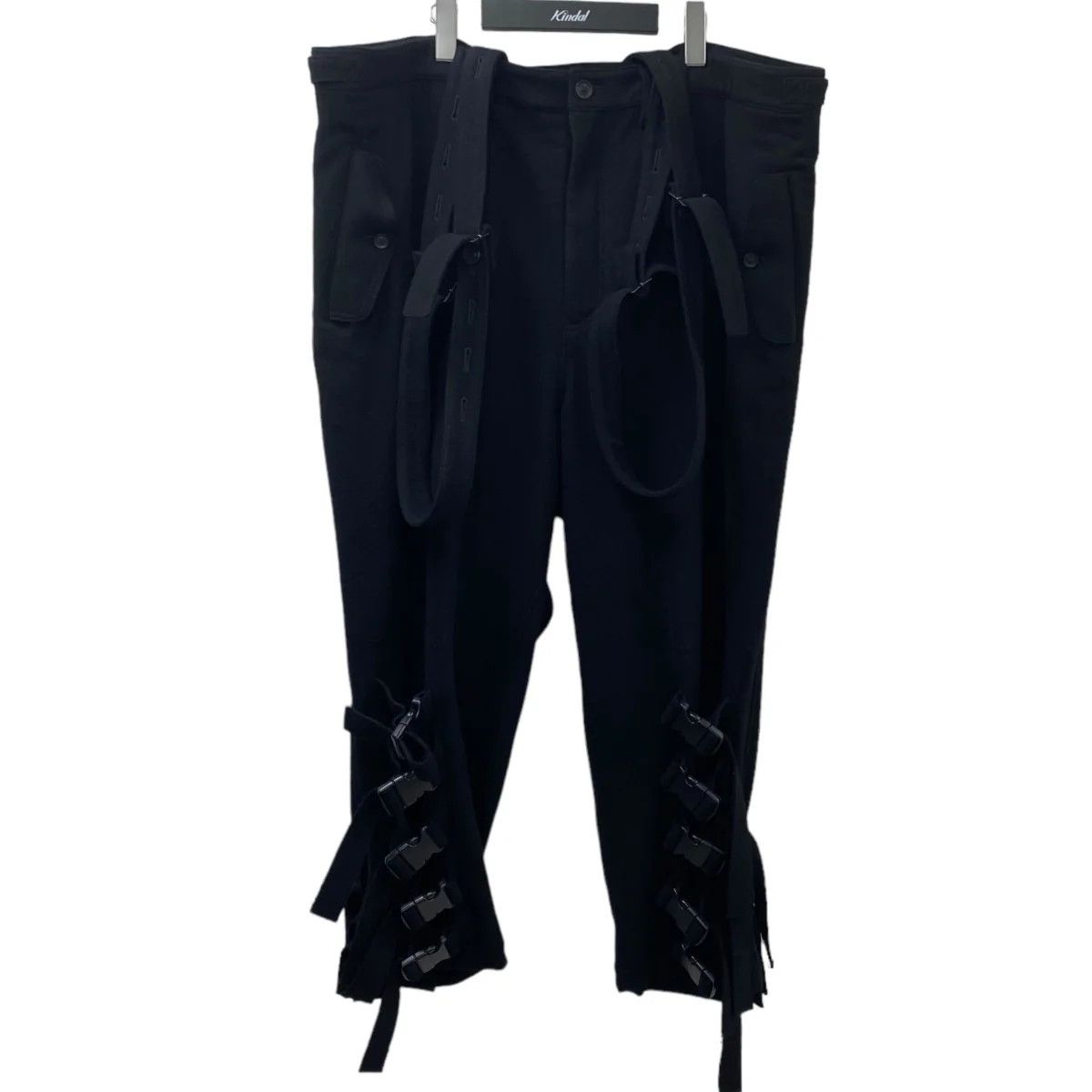 Image of Yohji Yamamoto Pour Homme 21Aw Suspender P Pants in Black, Men's (Size 43)