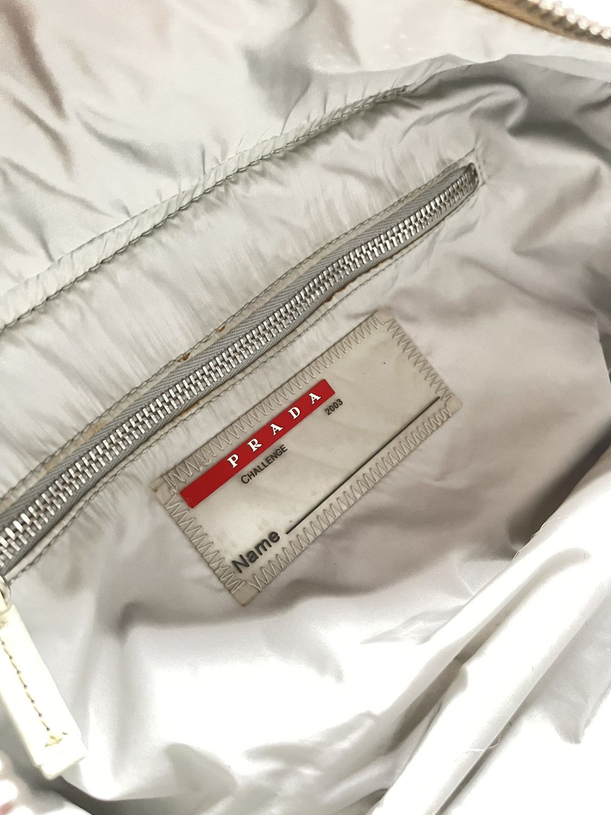Prada *SOLD* Vintage 2003 Prada Luno Rossa Sport Leather Hand Bag Size ONE SIZE - 20 Thumbnail