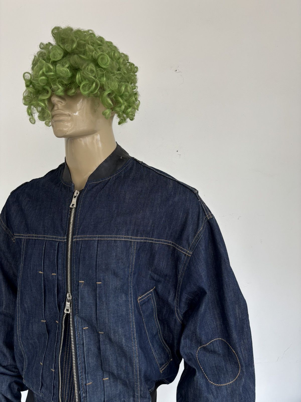 Juun.J SS16 RUNWAY Bomber Denim Jacket Size US L / EU 52-54 / 3 - 6 Thumbnail