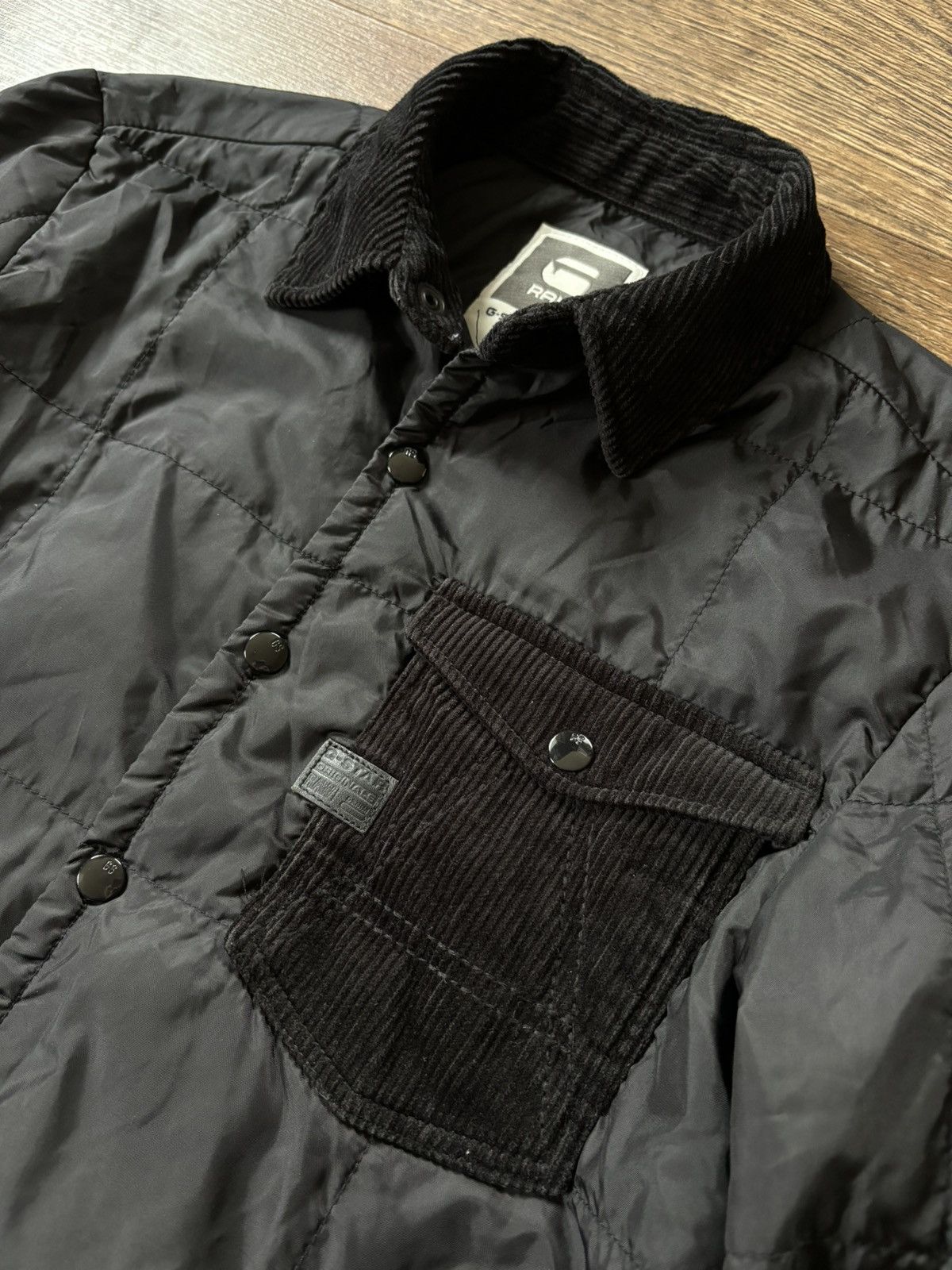 G-Star × Vintage G-Star Raw light jacket Padded Overshirt Sz: M Nylon Black Size US M / EU 48-50 / 2 - 3 Thumbnail