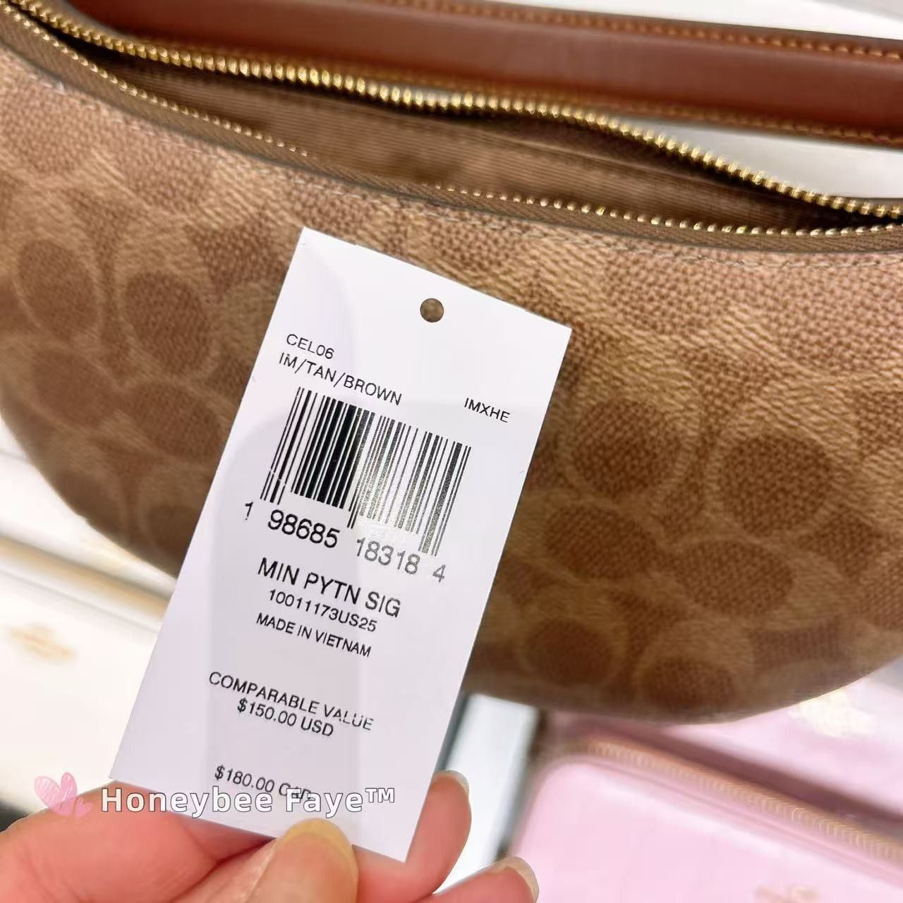 Coach Mini Payton Bag In Signature Canvas CEL06 Size ONE SIZE - 4 Thumbnail