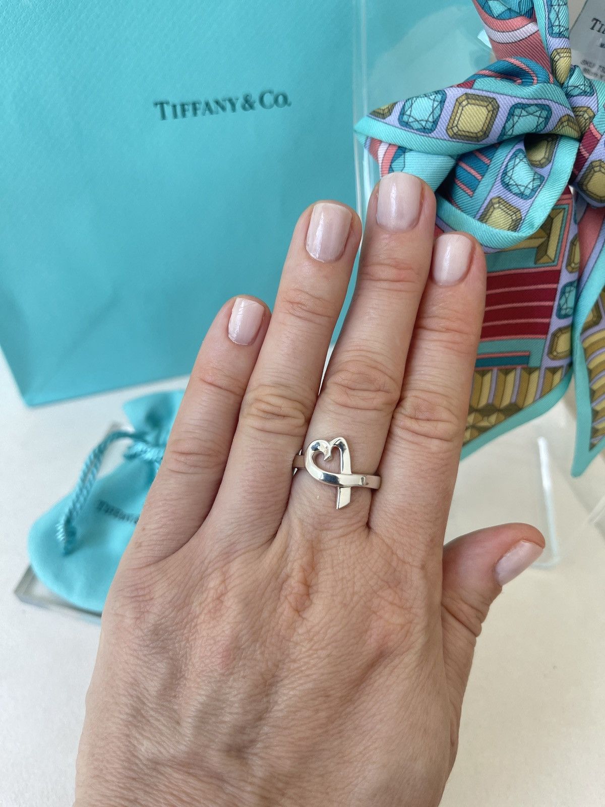 Tiffany & Co. Tiffany & Co. Open Heart Ring in Silver size 6 $300 NEW Size ONE SIZE - 1 Thumbnail