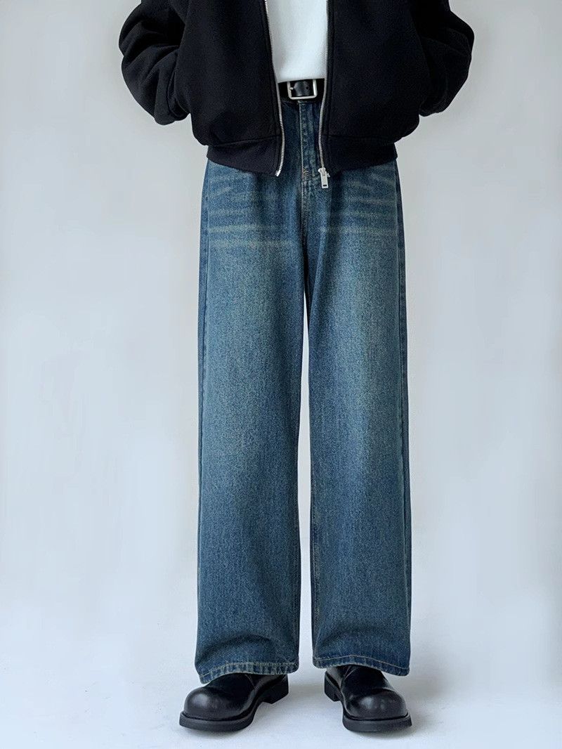 Japanese Brand × Jean Vintage washed distressed loose casual straight jeans Size US 32 / EU 48 - 2 Thumbnail