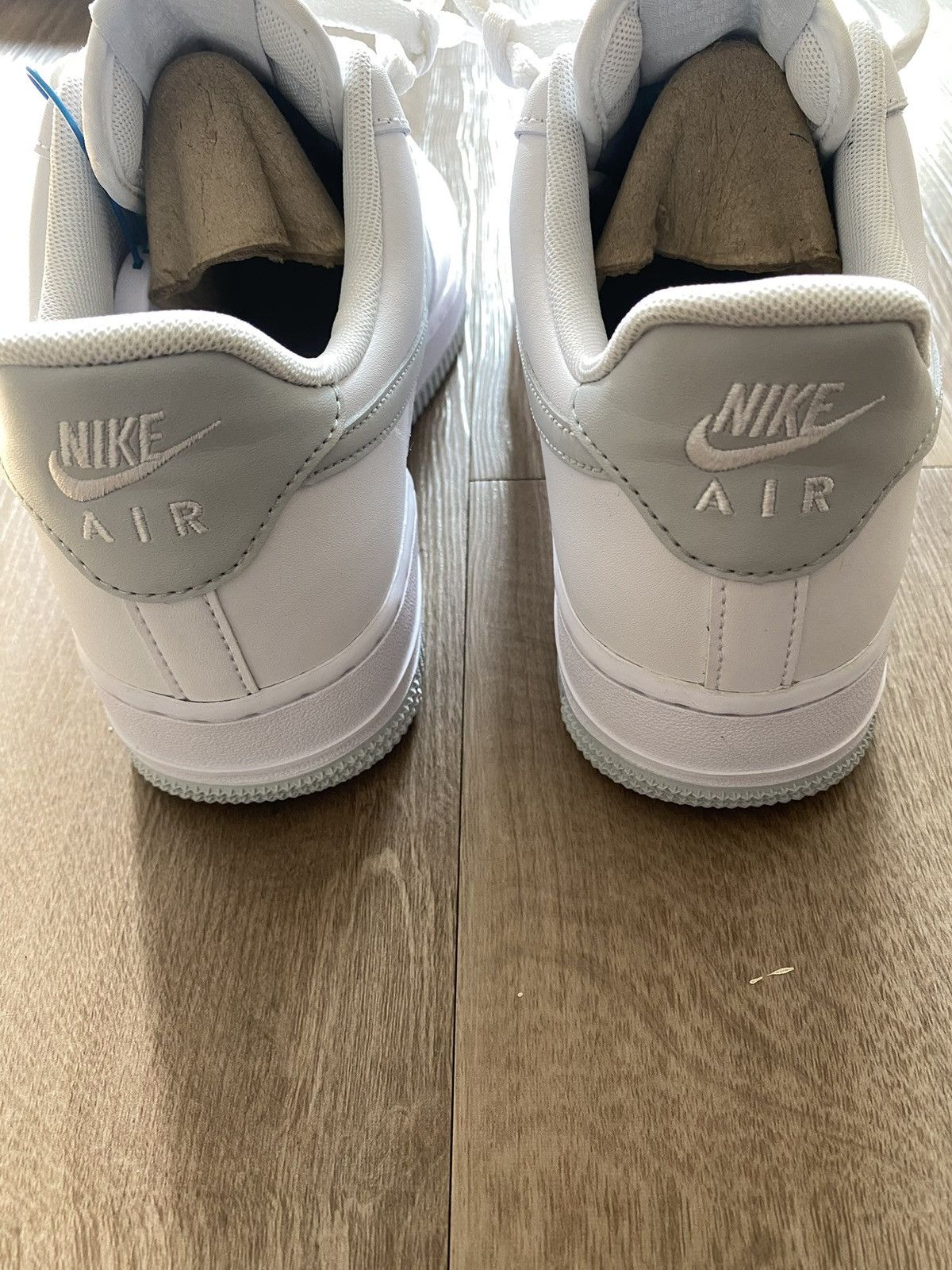 Nike Nike Air Force 1 '07 Shoes White Grey Pure Platinum Size US 8 / EU 41 - 2 Thumbnail