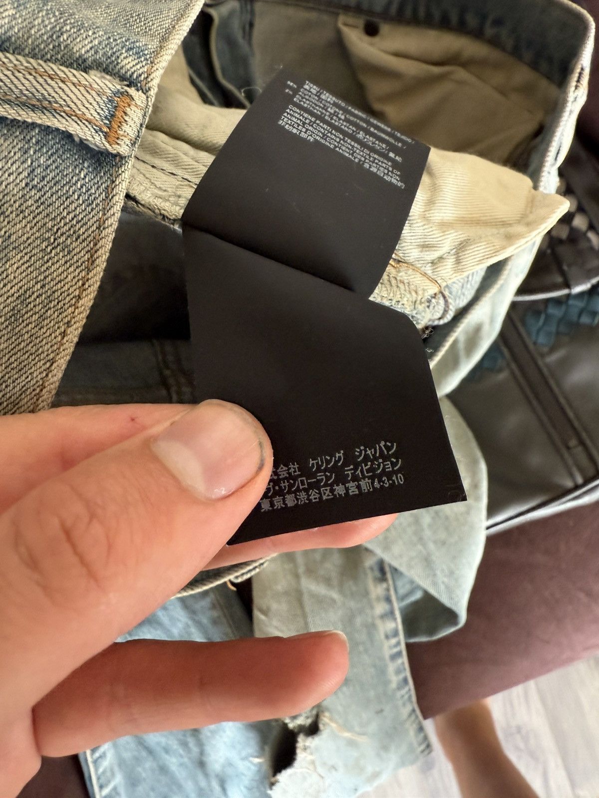 Saint Laurent Paris Distressed Skinny Jeans in Faded Indigo Size US 32 / EU 48 - 18 Thumbnail