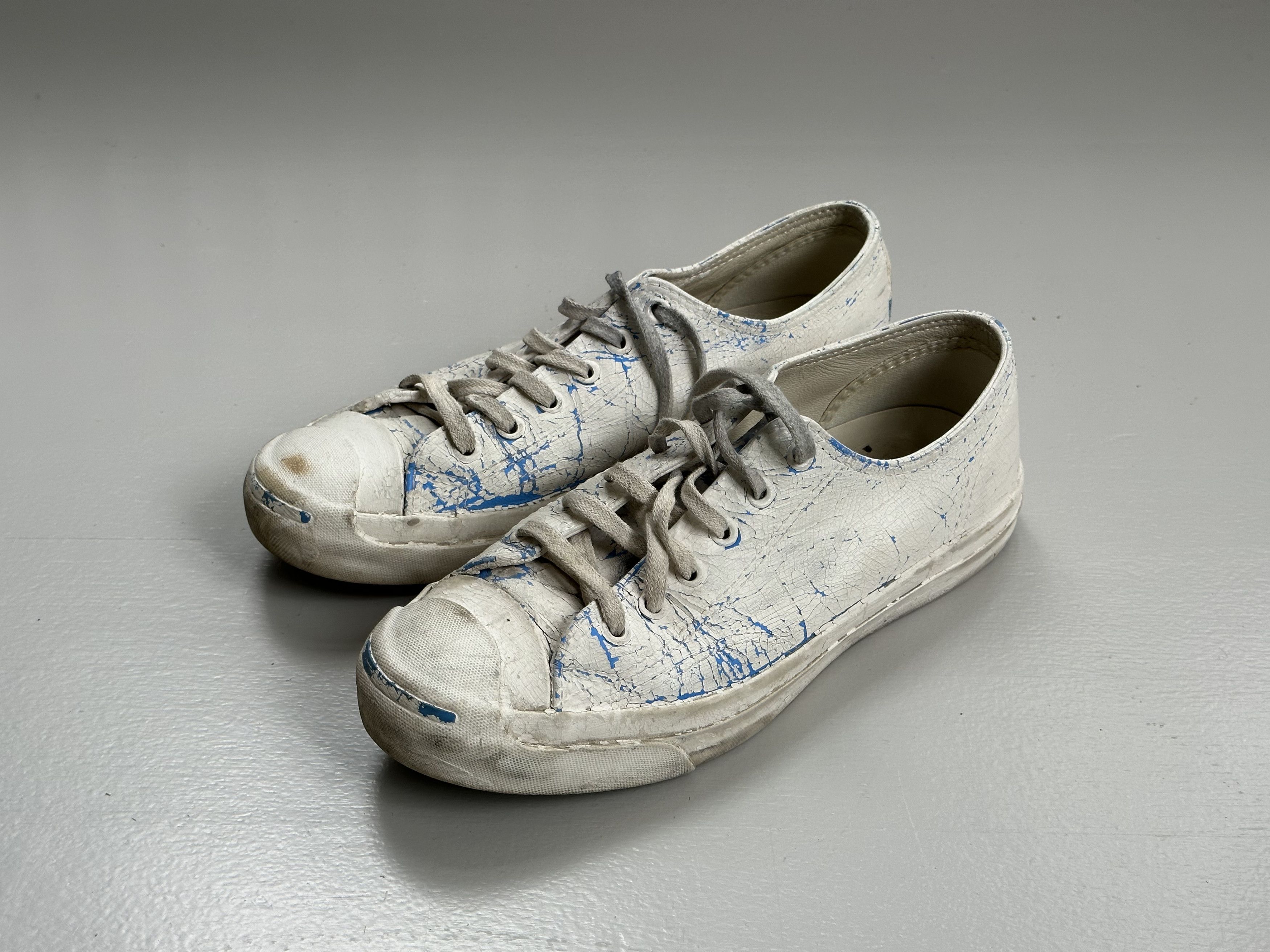 Maison Margiela Maison Martin Margiela Converse Purcell leather version  blue | Grailed