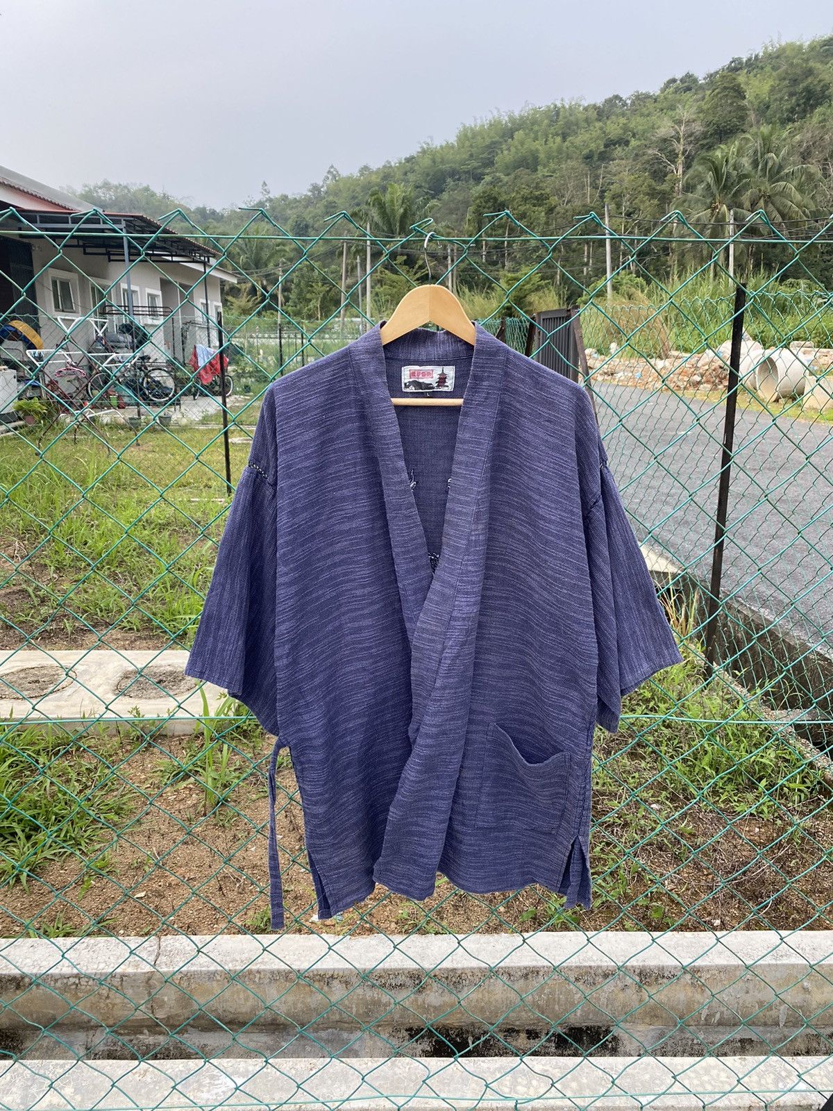 Indigo × Japanese Brand Sunjuro Kimono Woven Dragon Jacket Narogi Linen Size US L / EU 52-54 / 3 - 2 Thumbnail