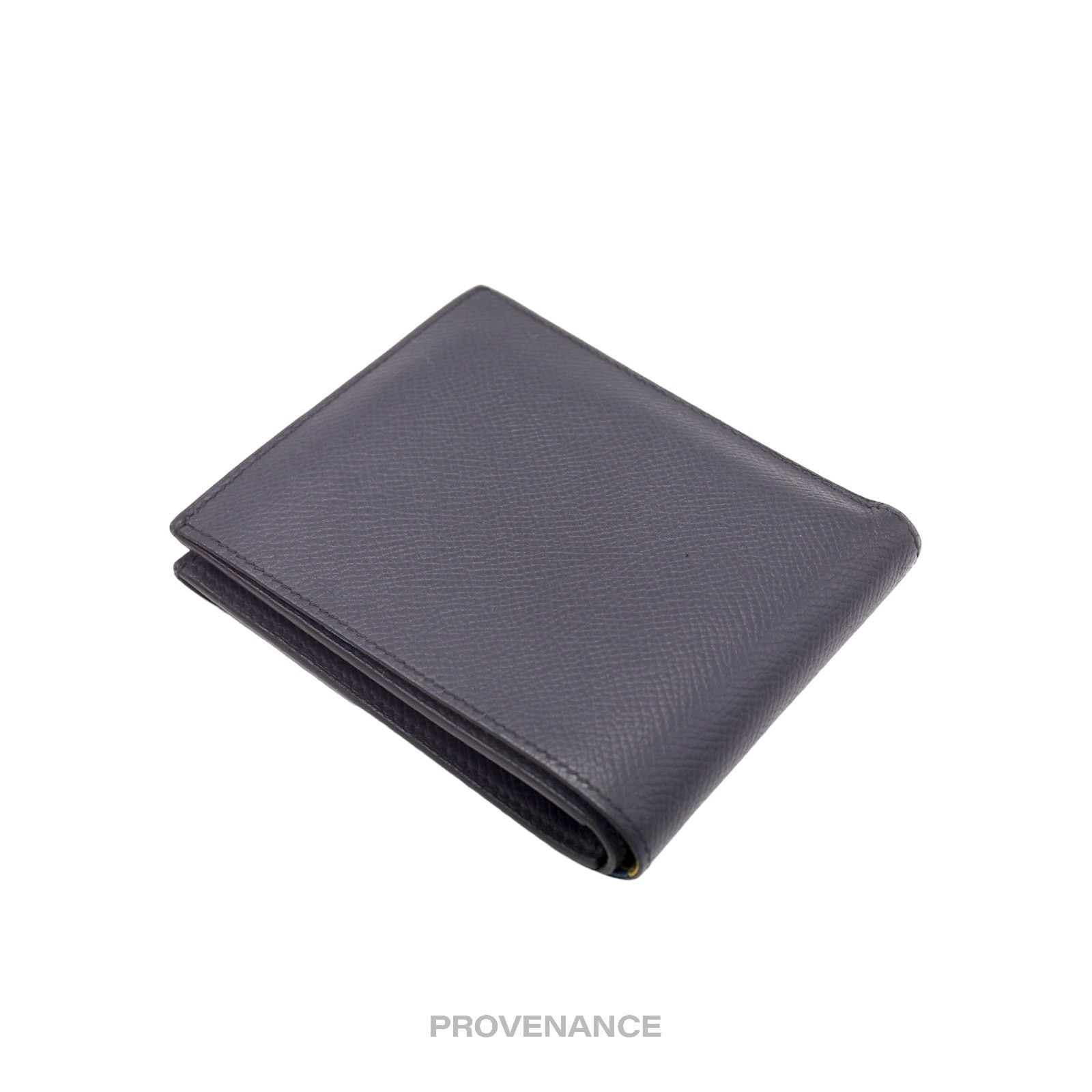 Hermes 🔴 Hermes Citizen Twill Compact Wallet - Bleu Nuit Epsom Size ONE SIZE - 5 Thumbnail