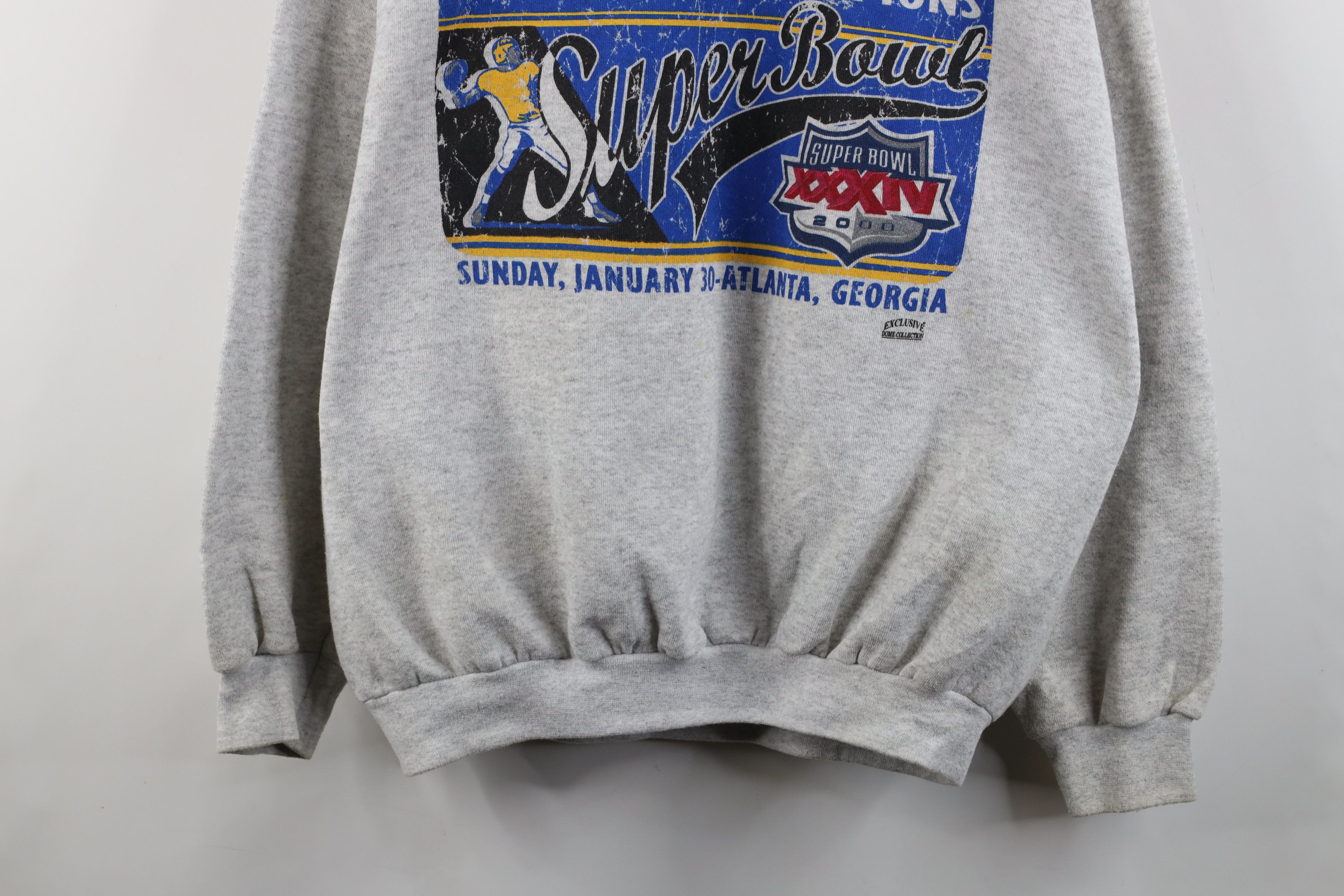Vintage Vintage Super Bowl Champs St Louis Rams Football Sweatshirt Size US XL / EU 56 / 4 - 3 Thumbnail