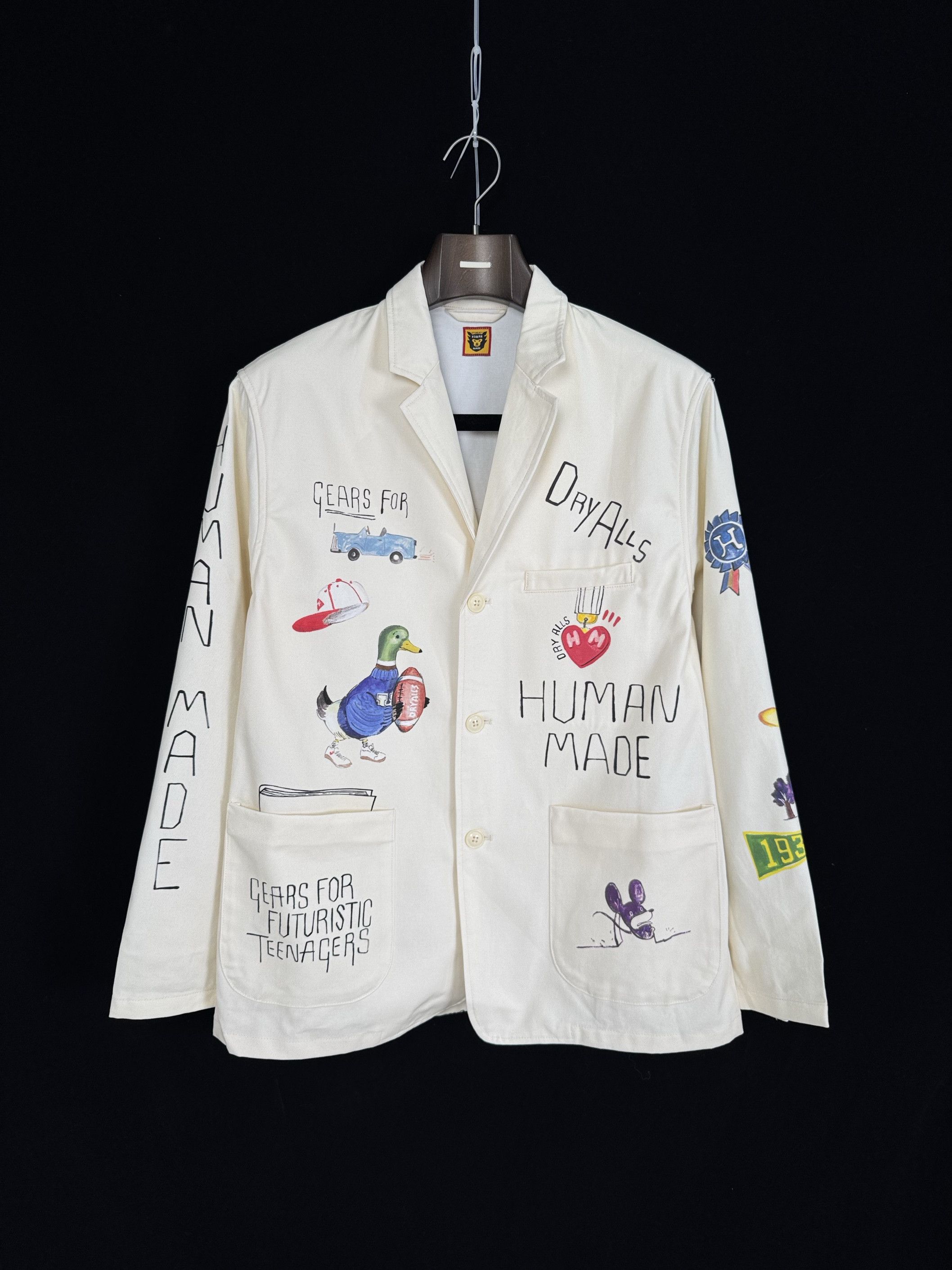 Human Made UNWORN* Human Made Printed Jacket White Size US L / EU 52-54 / 3 - 1 Thumbnail
